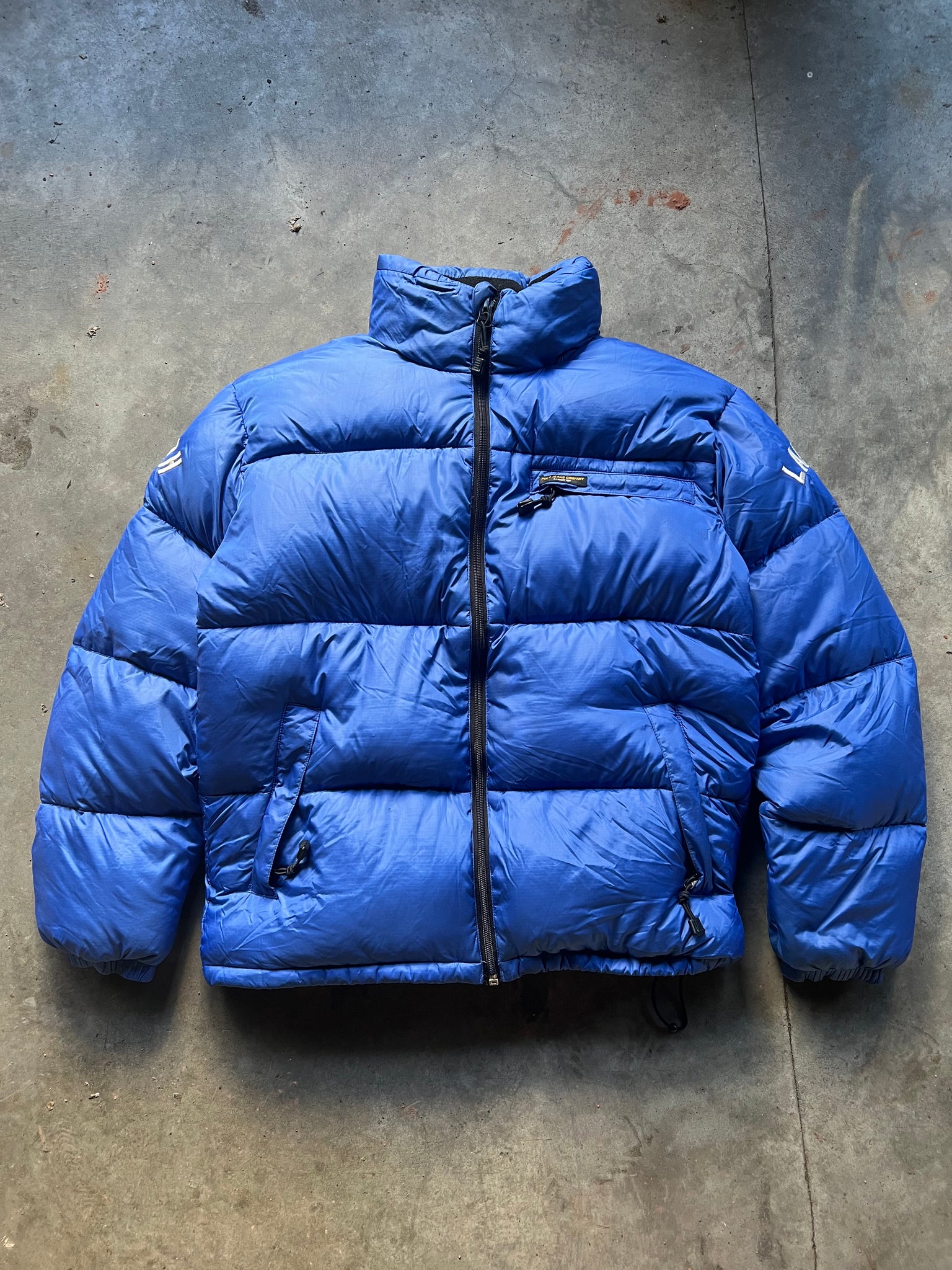 RALPH LAUREN BLUE PUFFER JACKET / MEDIUM