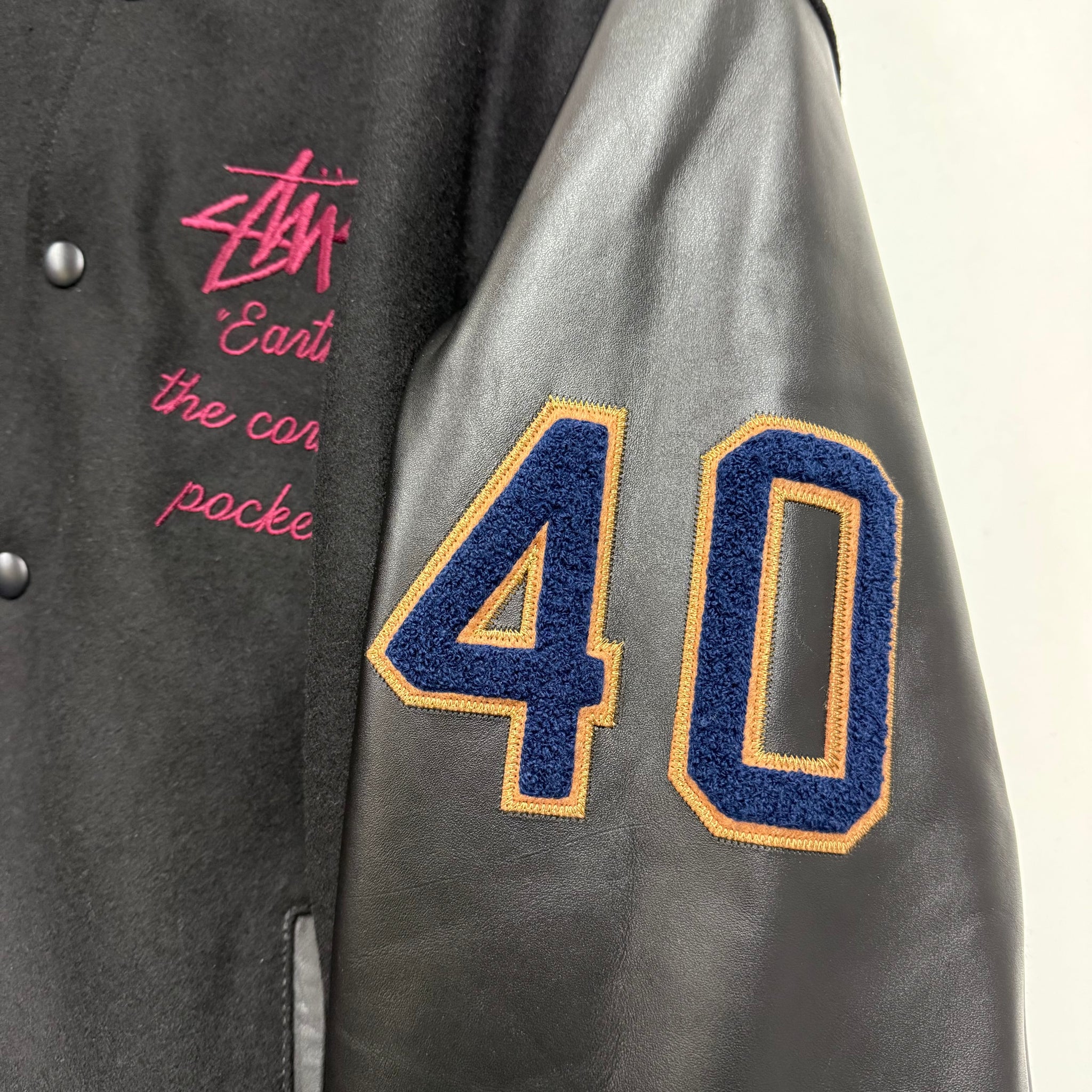 Stussy Vancouver 40th Anniversary varsity jacket Vancouver VIntage FIsh Market Studio