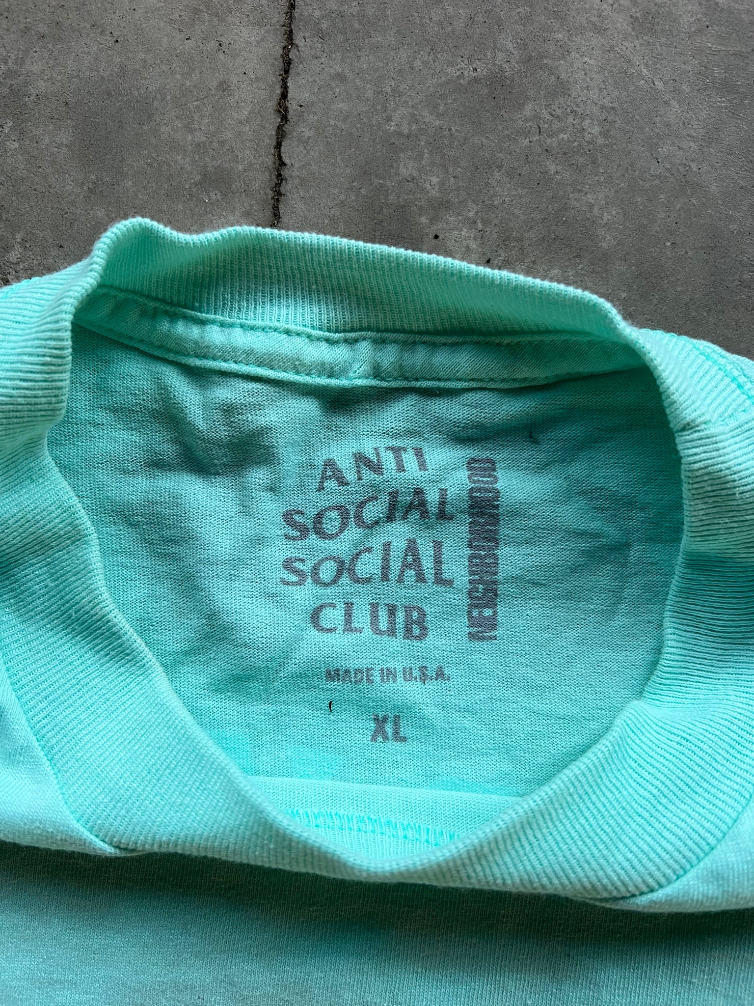 ASSC X NEIGHBORHOOD MINT TEE / XLARGE