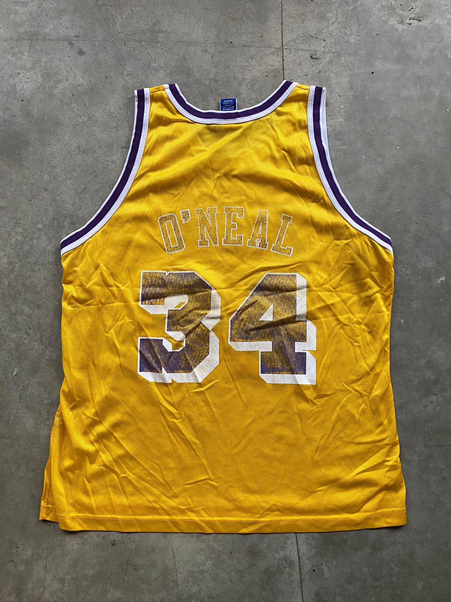 CHAMPION O'NEAL LAKERS JERSEY / XLARGE