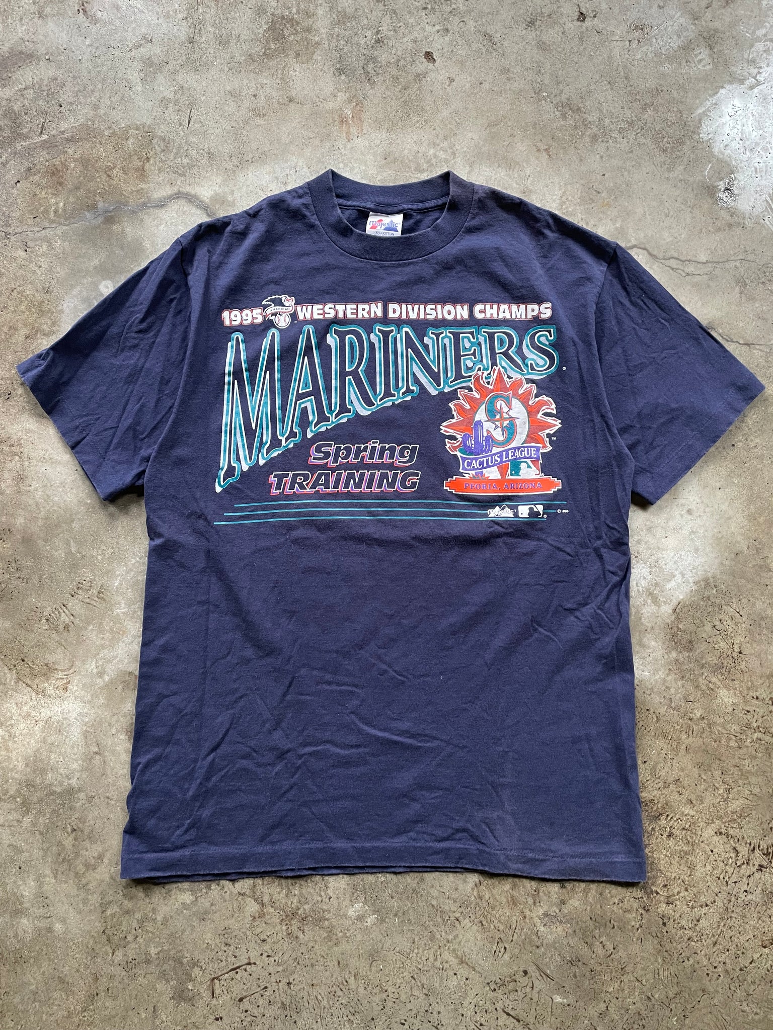 1995 MARINERS WESTERN CHAMPS TEE / LARGE