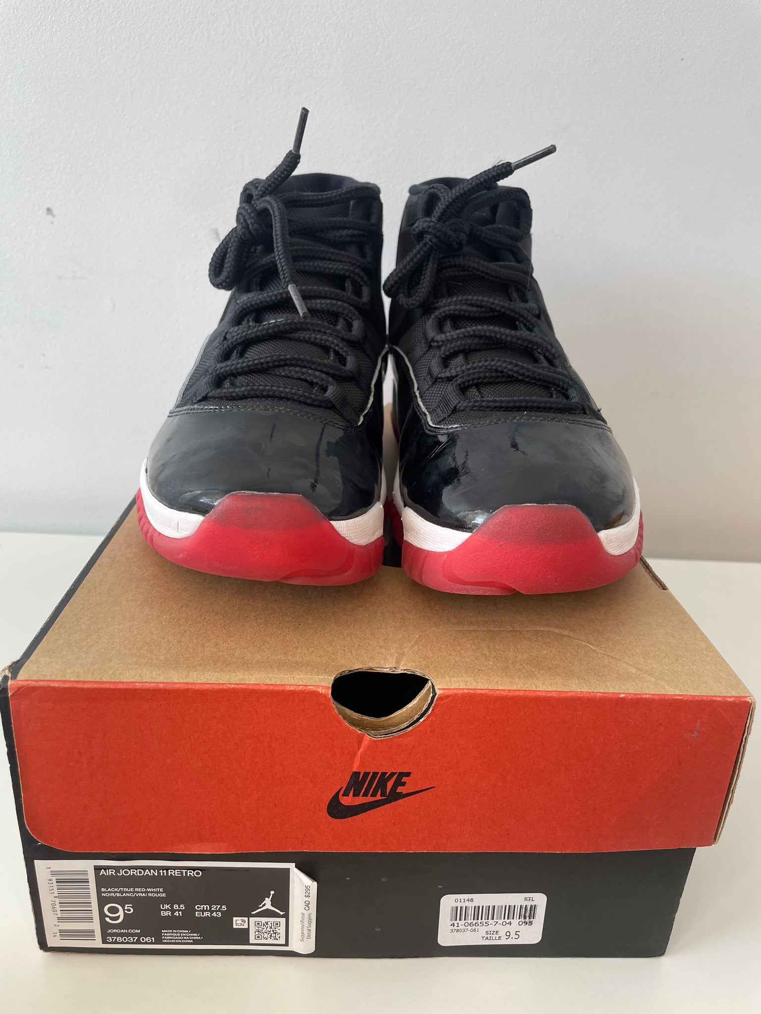 JORDAN 11 BRED / M9.5