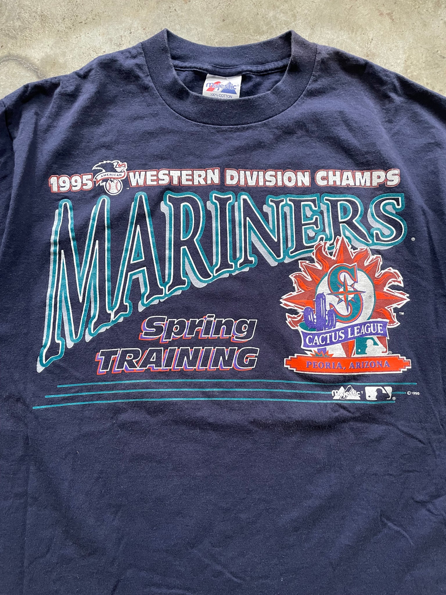 1995 MARINERS WESTERN CHAMPS TEE / LARGE