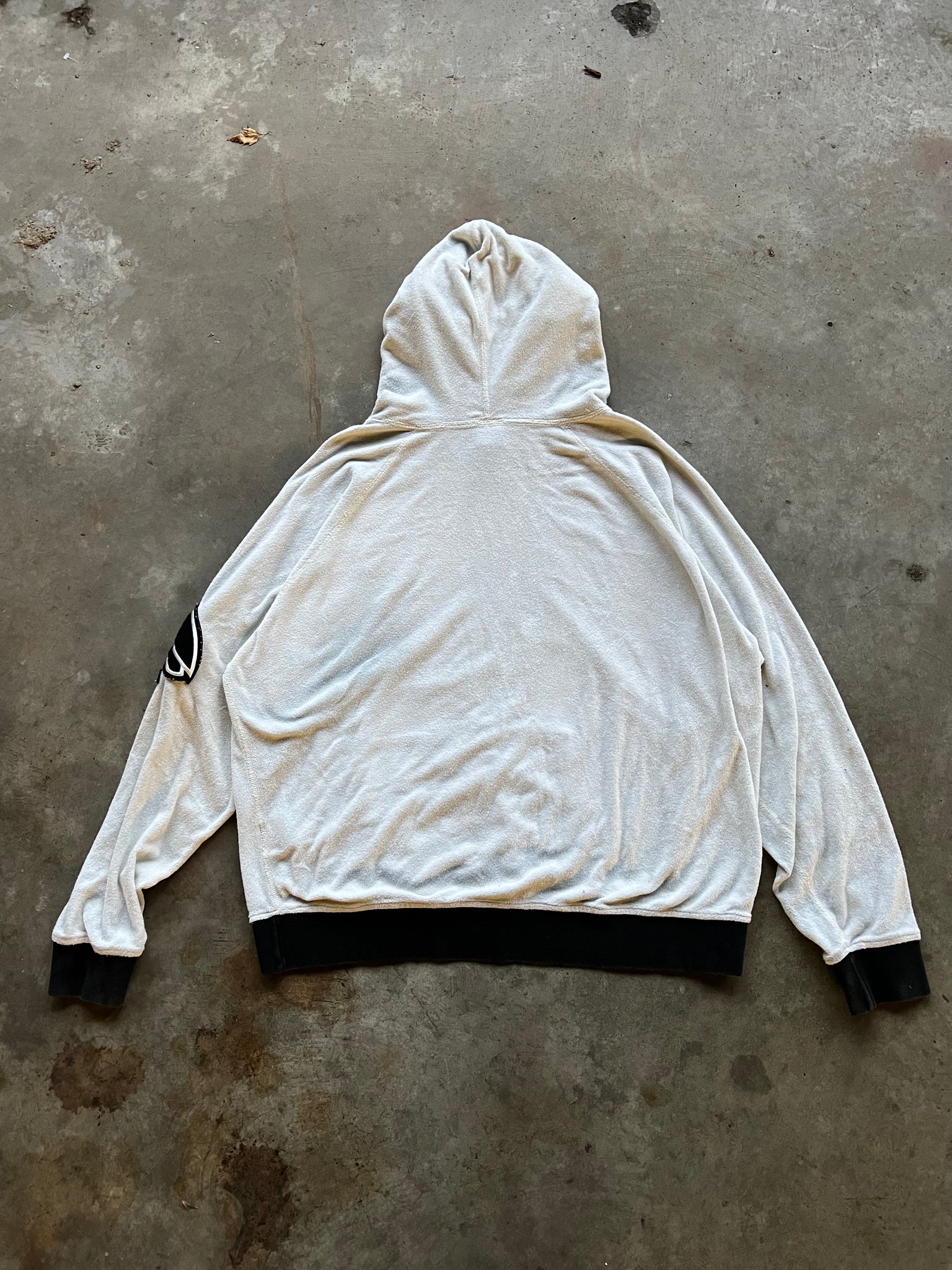 OVO CREAM VELOUR HOODIE / XLARGE