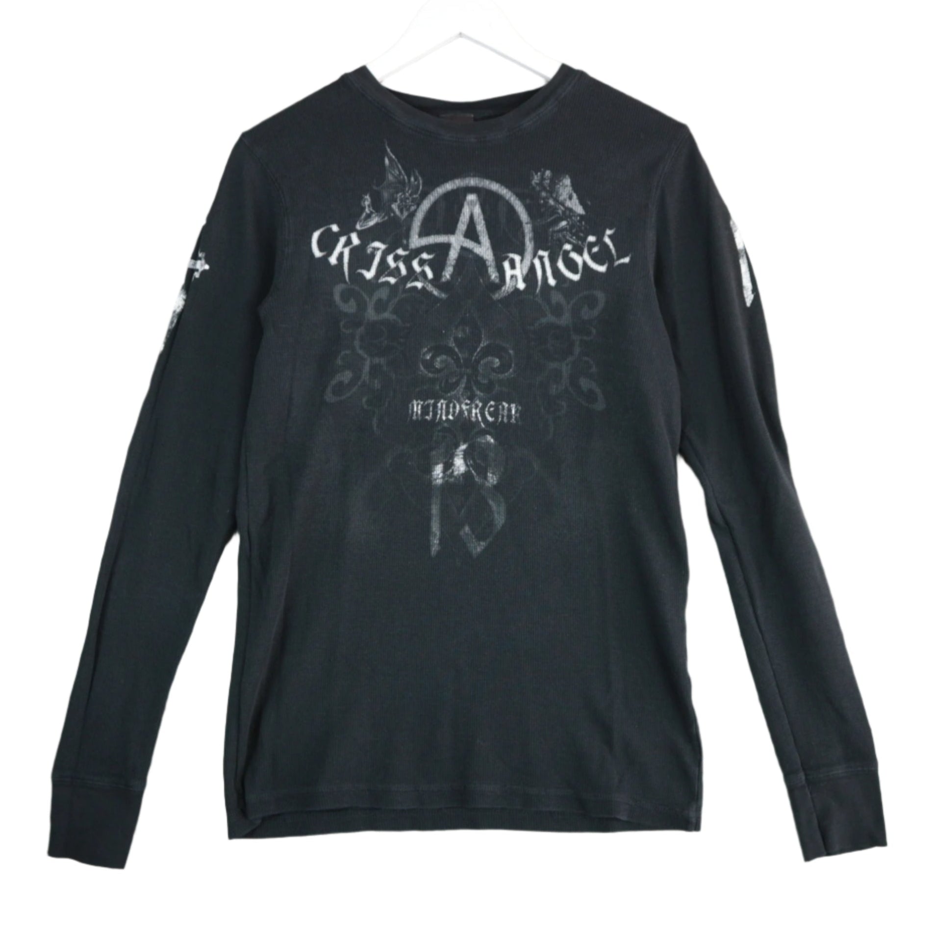 Grunge Y2K Distressed Affliction Xtreme Couture Ed Hardy Vancouver Streetwear Vancouver Vintage Cross Angel Guess Glory Tee Criss Angel Thermal