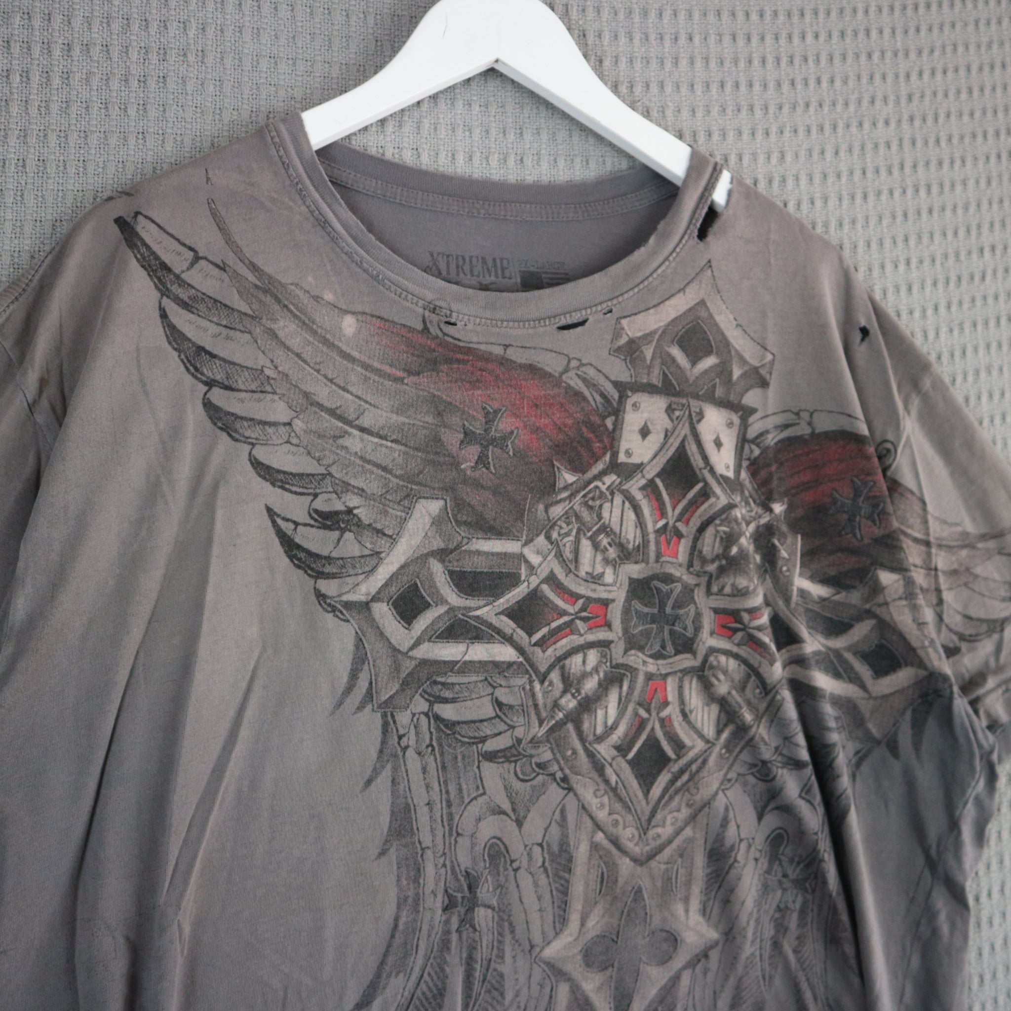 Grunge Y2K Distressed Affliction Xtreme Couture Ed Hardy Vancouver Streetwear Vancouver Vintage Cross Angel 