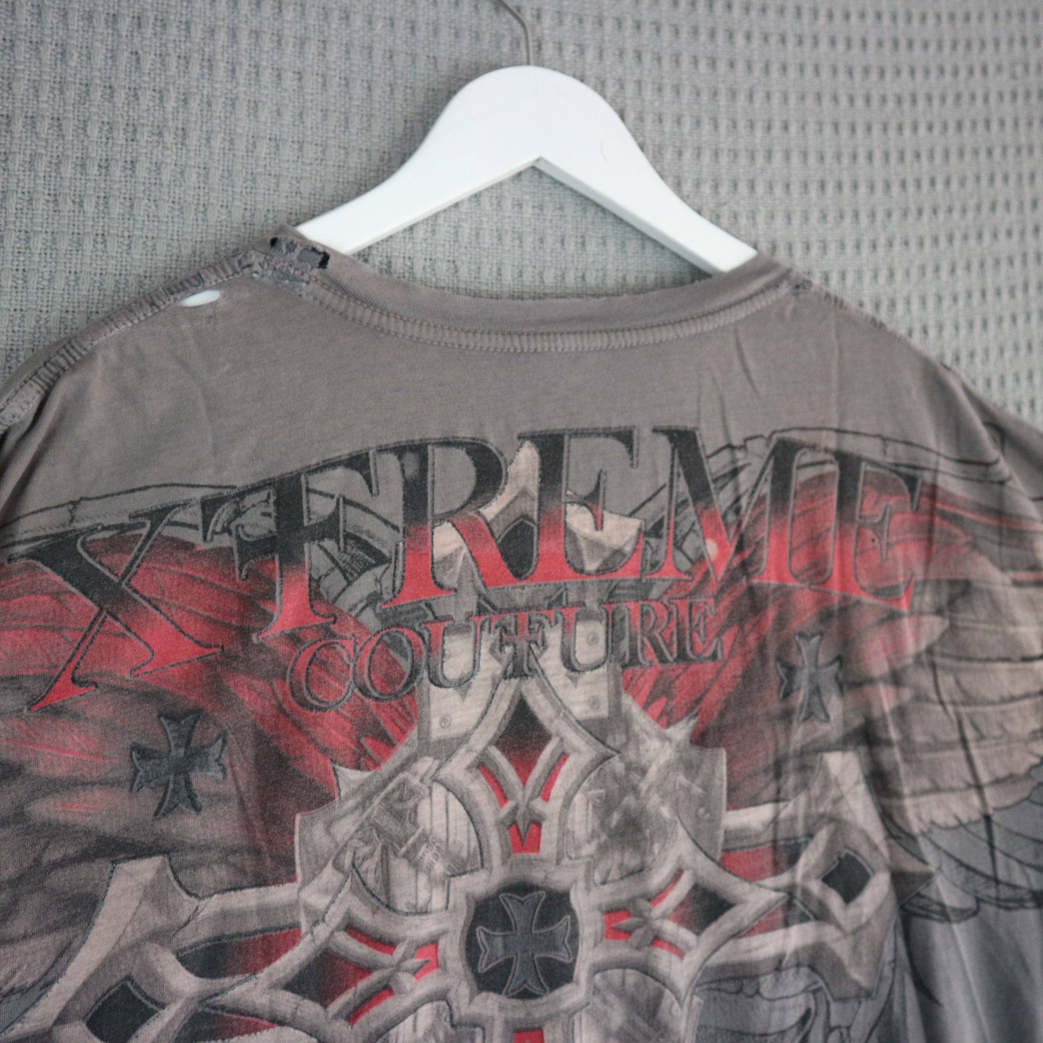 Grunge Y2K Distressed Affliction Xtreme Couture Ed Hardy Vancouver Streetwear Vancouver Vintage Cross Angel 
