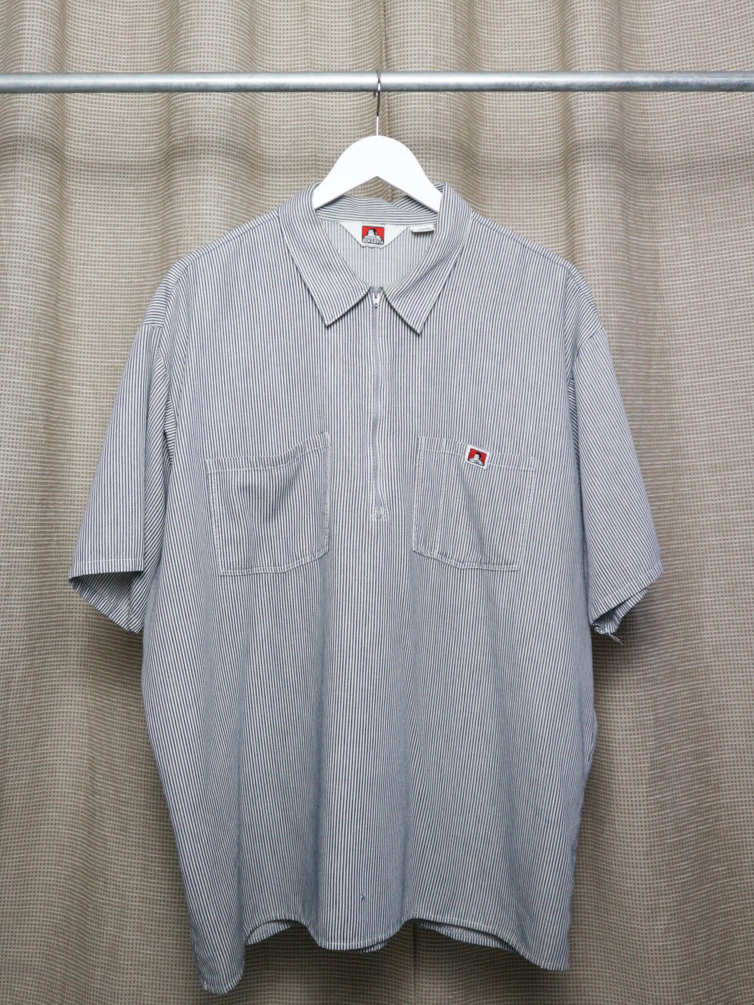 1970S BEN DAVIS 3/4 ZIP SHIRT / XXLARGE