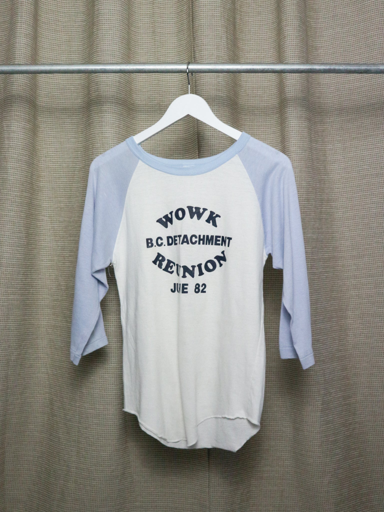 1980S WORK REUNION RAGLAN 3/4 SLEEVE TEE / SMALL