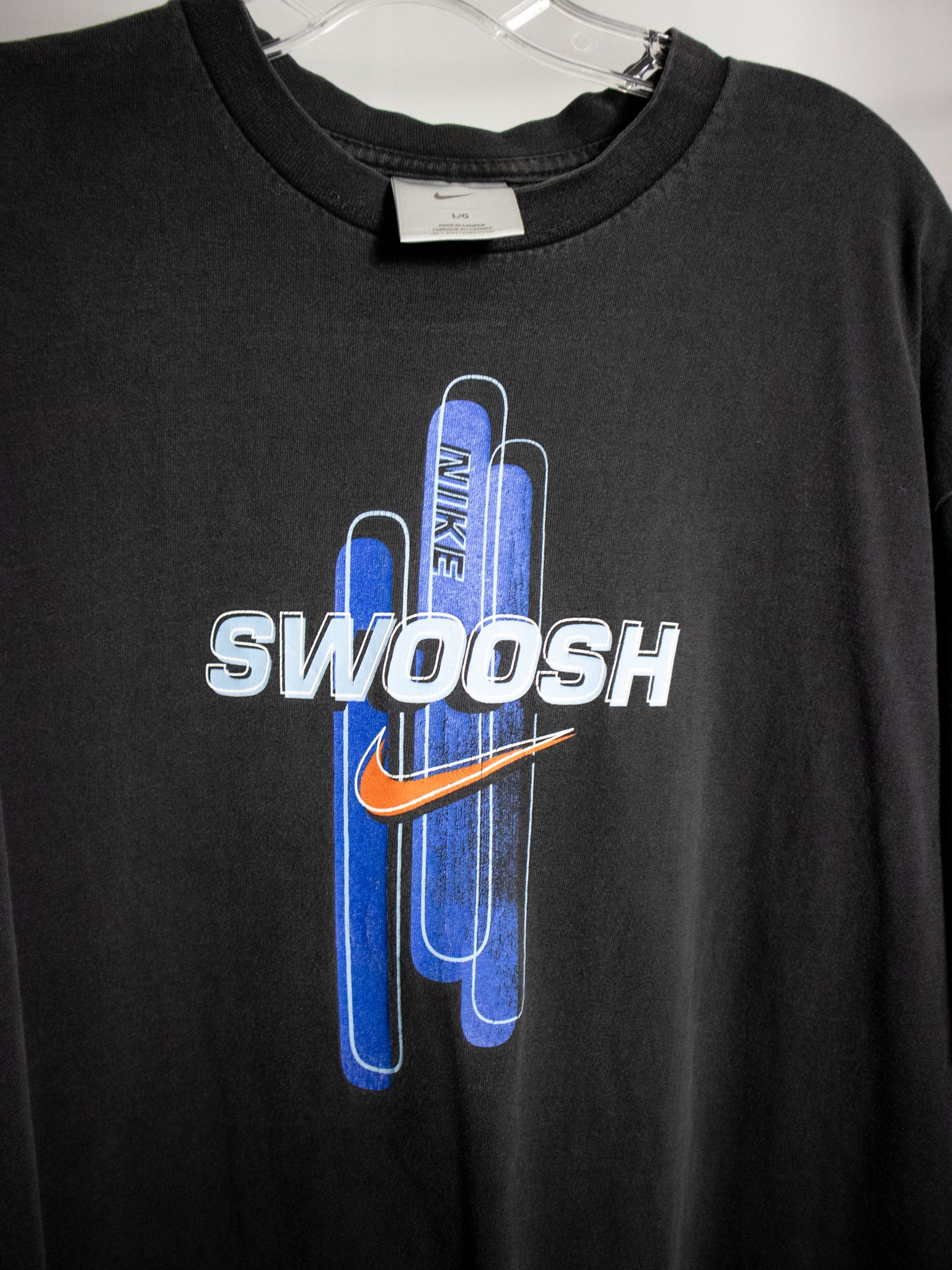 2000S NIKE FADED BLACK TEE / LARGE