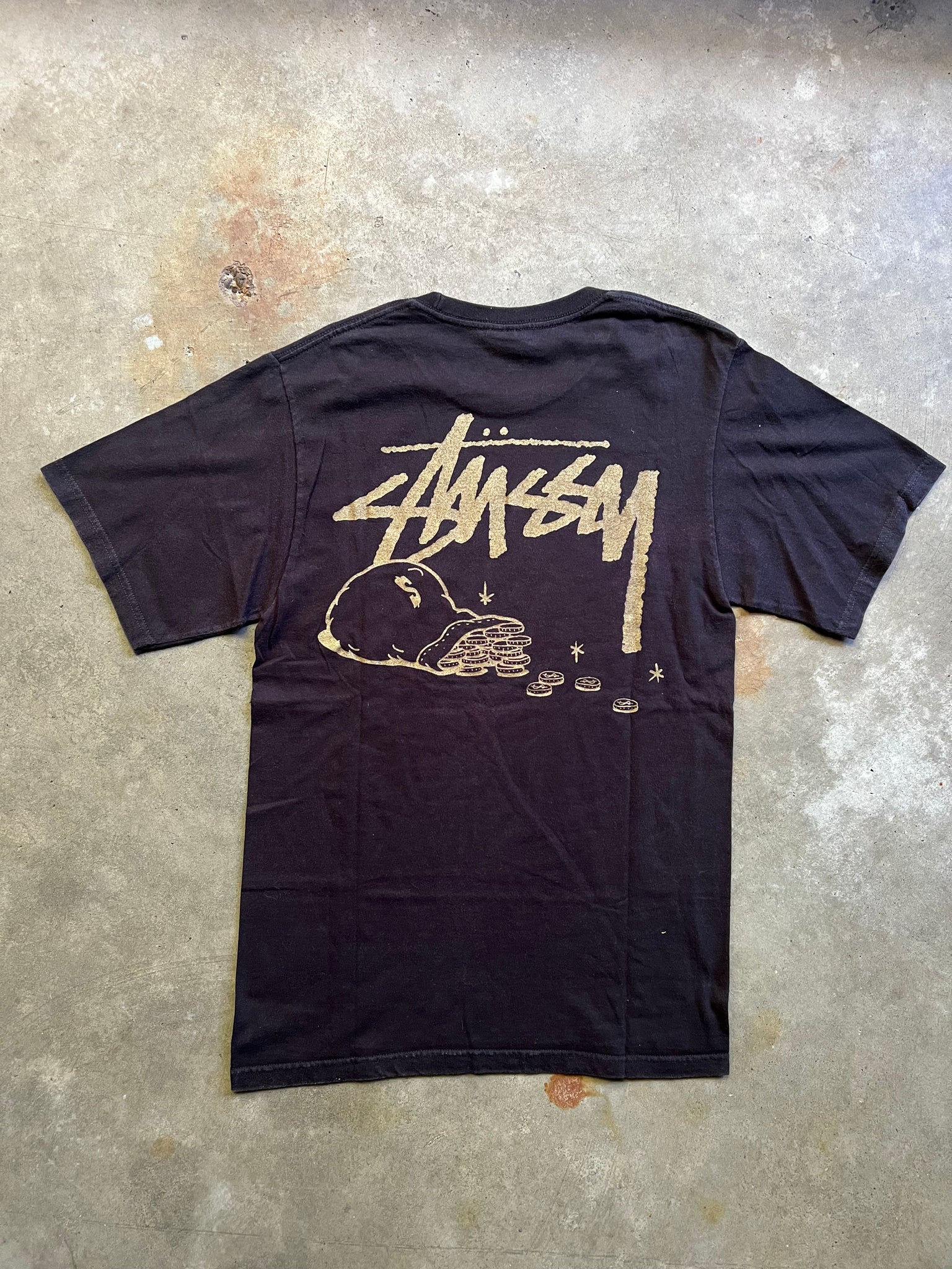 STUSSY MONEY BAG TSHIRT / SMALL