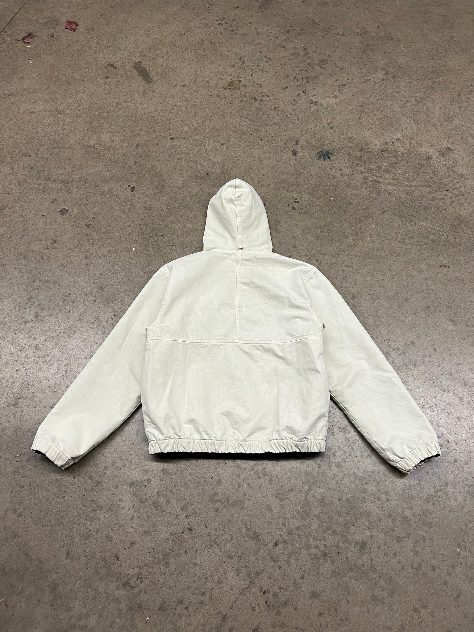 STUSSY DOUBLE-DYE HOODED WORK JACKET / MEDIUM