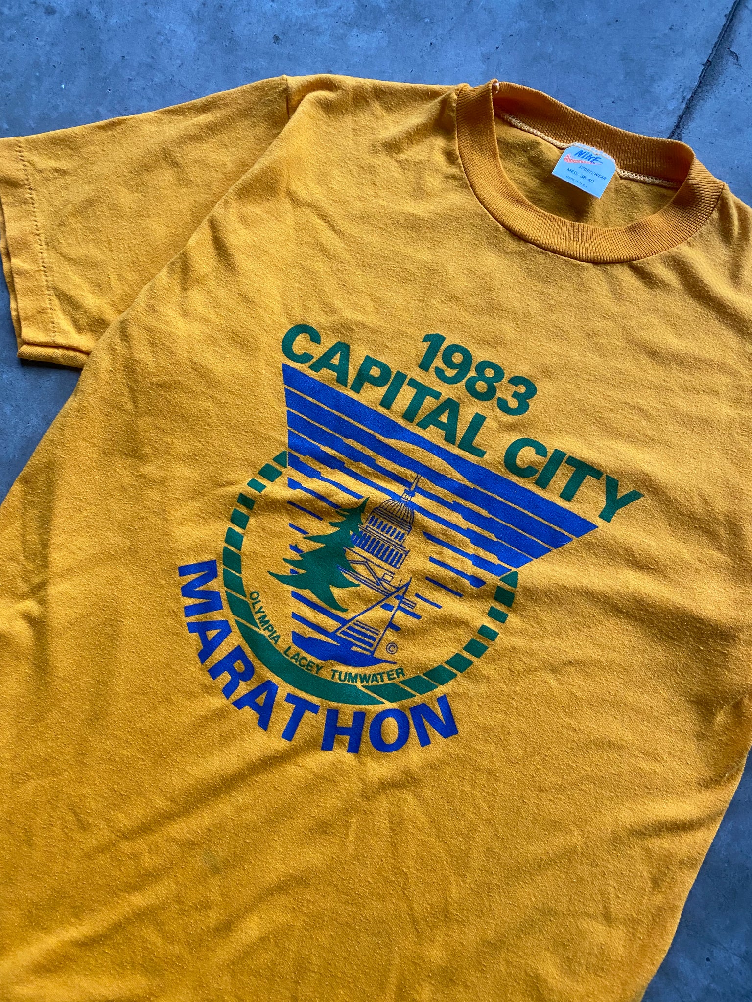 1983 NIKE CAPITAL CITY MARATHON TEE / MEDIUM