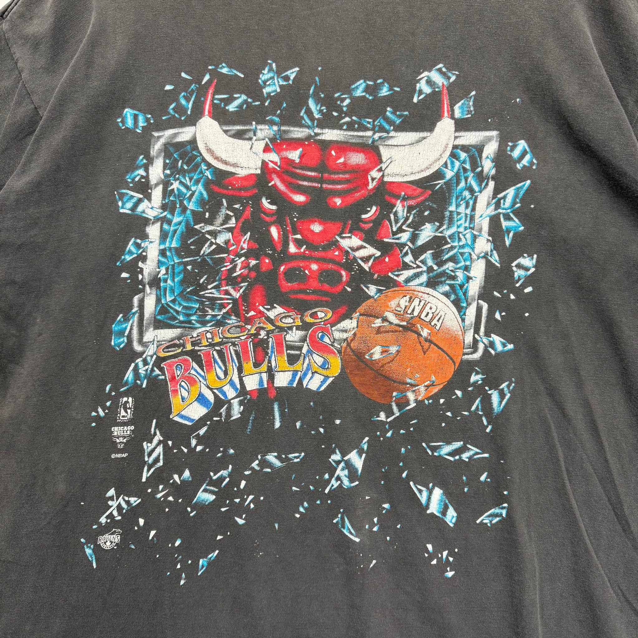 1990's Bulls shattered backboard tee vancouver vintage streetwear