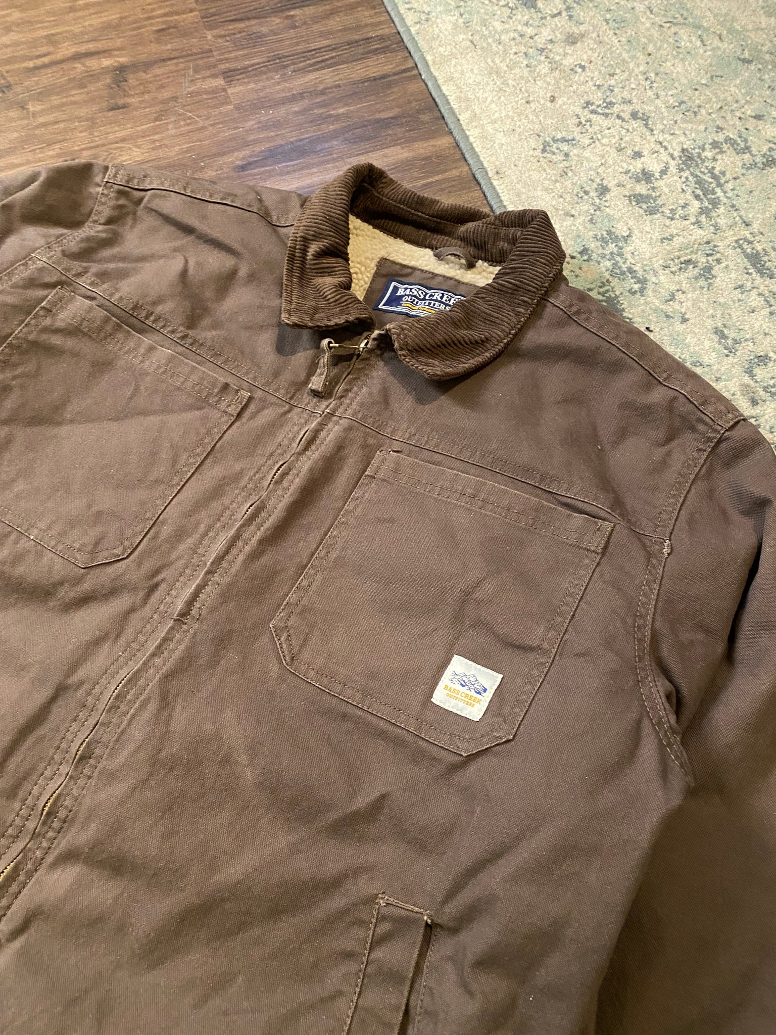 Bass creek fleece lined work jacket / xlarge