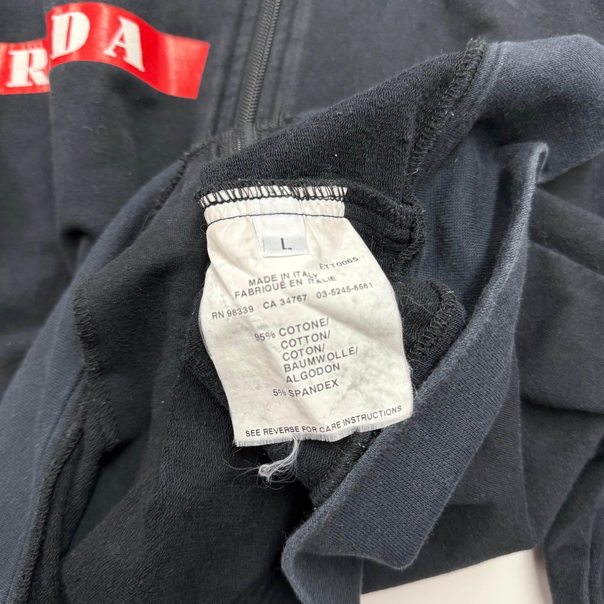 Prada zip up track jacket / Large
