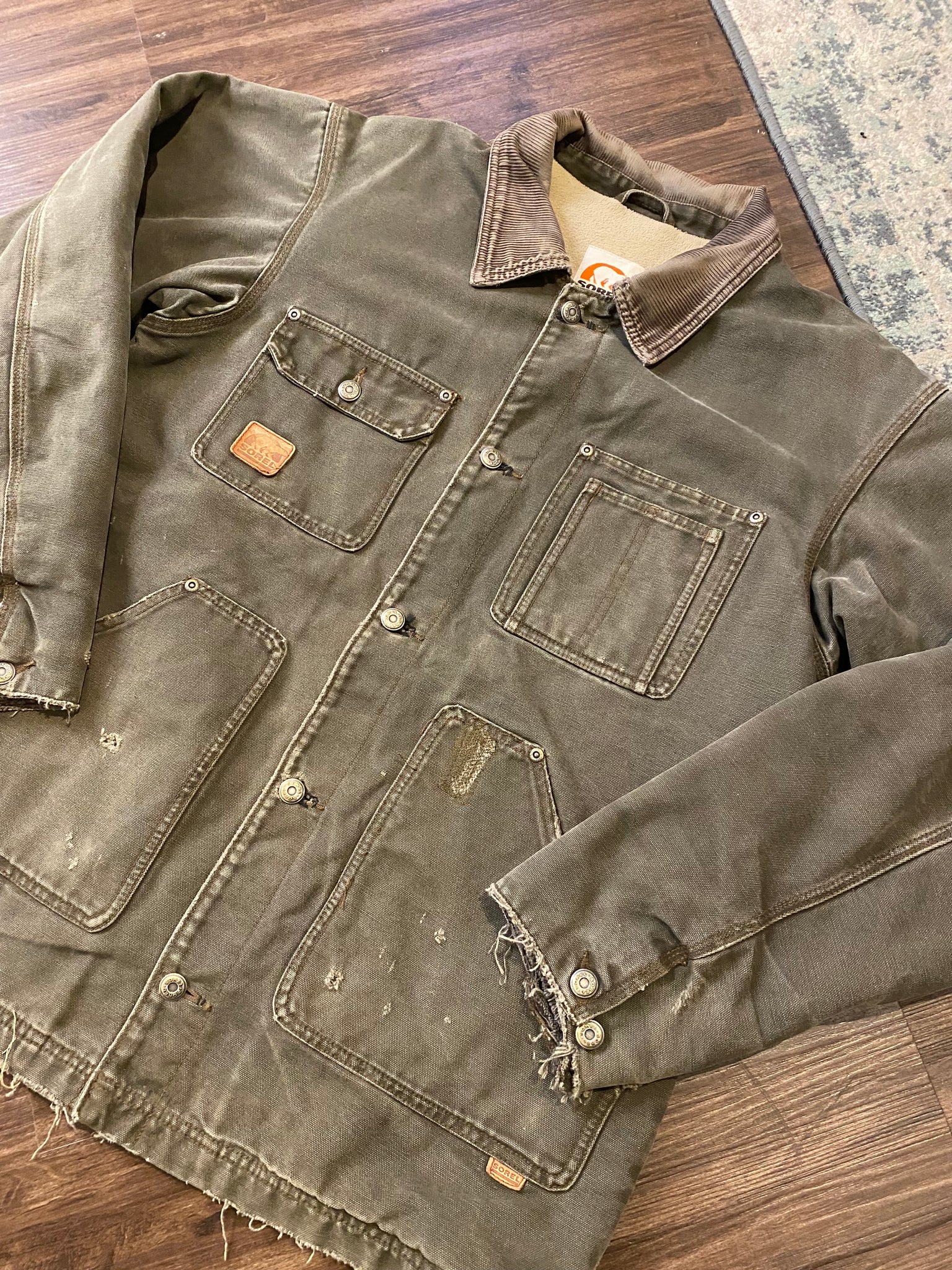 SOREL distressed work chore jacket / medium