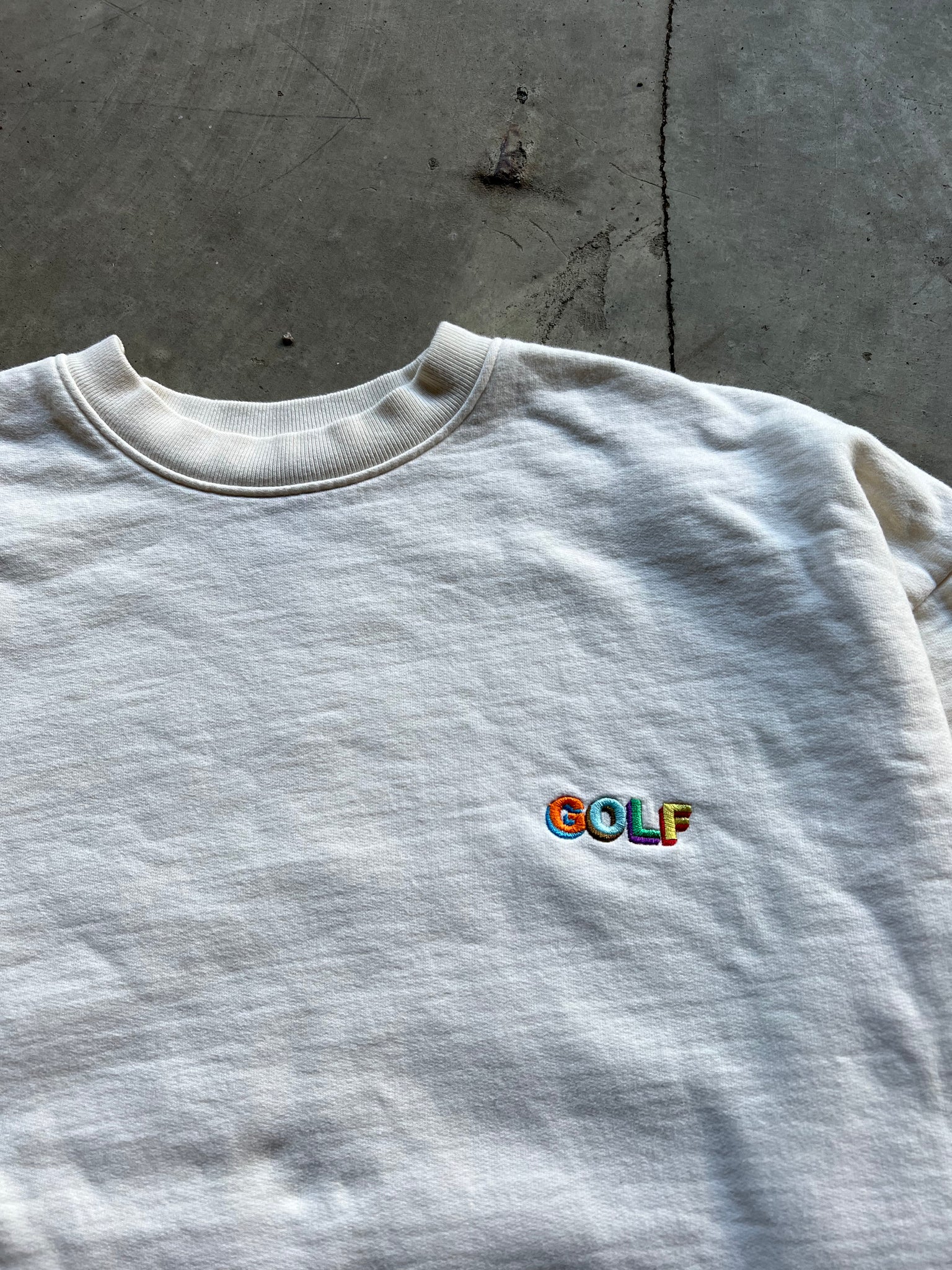 GOLF CREAM CREWNECK / LARGE