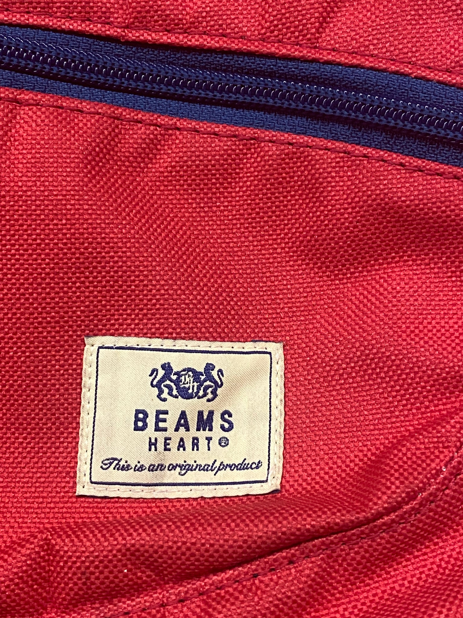 BEAMS JAPAN RED SHOULDER BAG