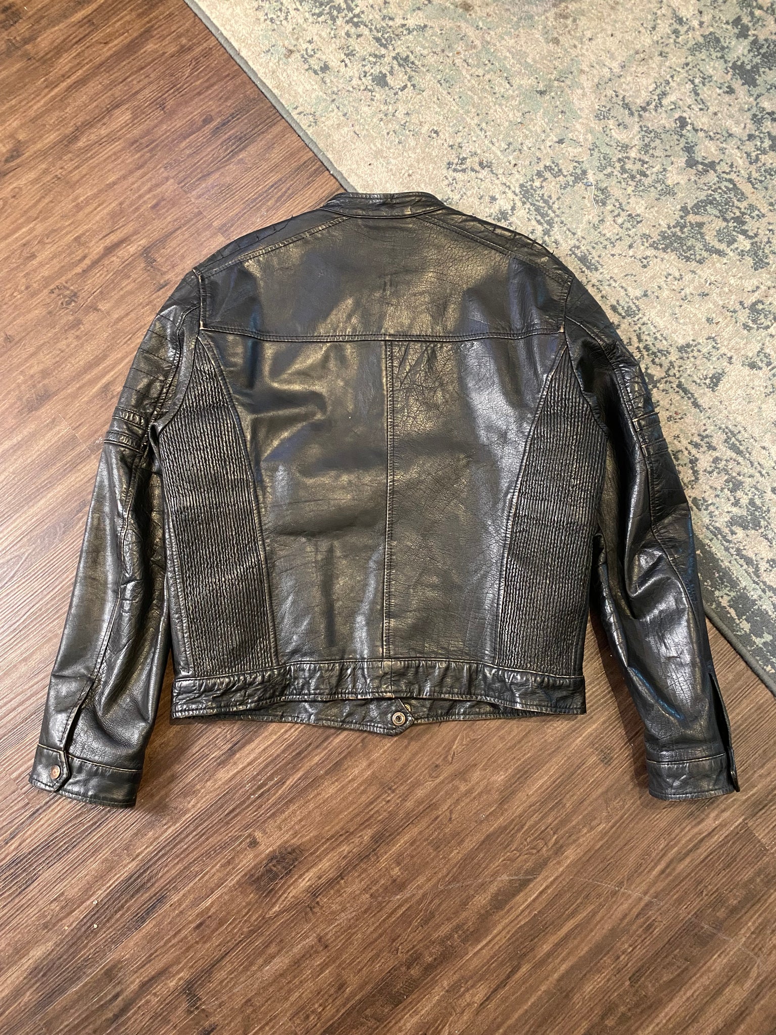 SIXTY leather moto jacket