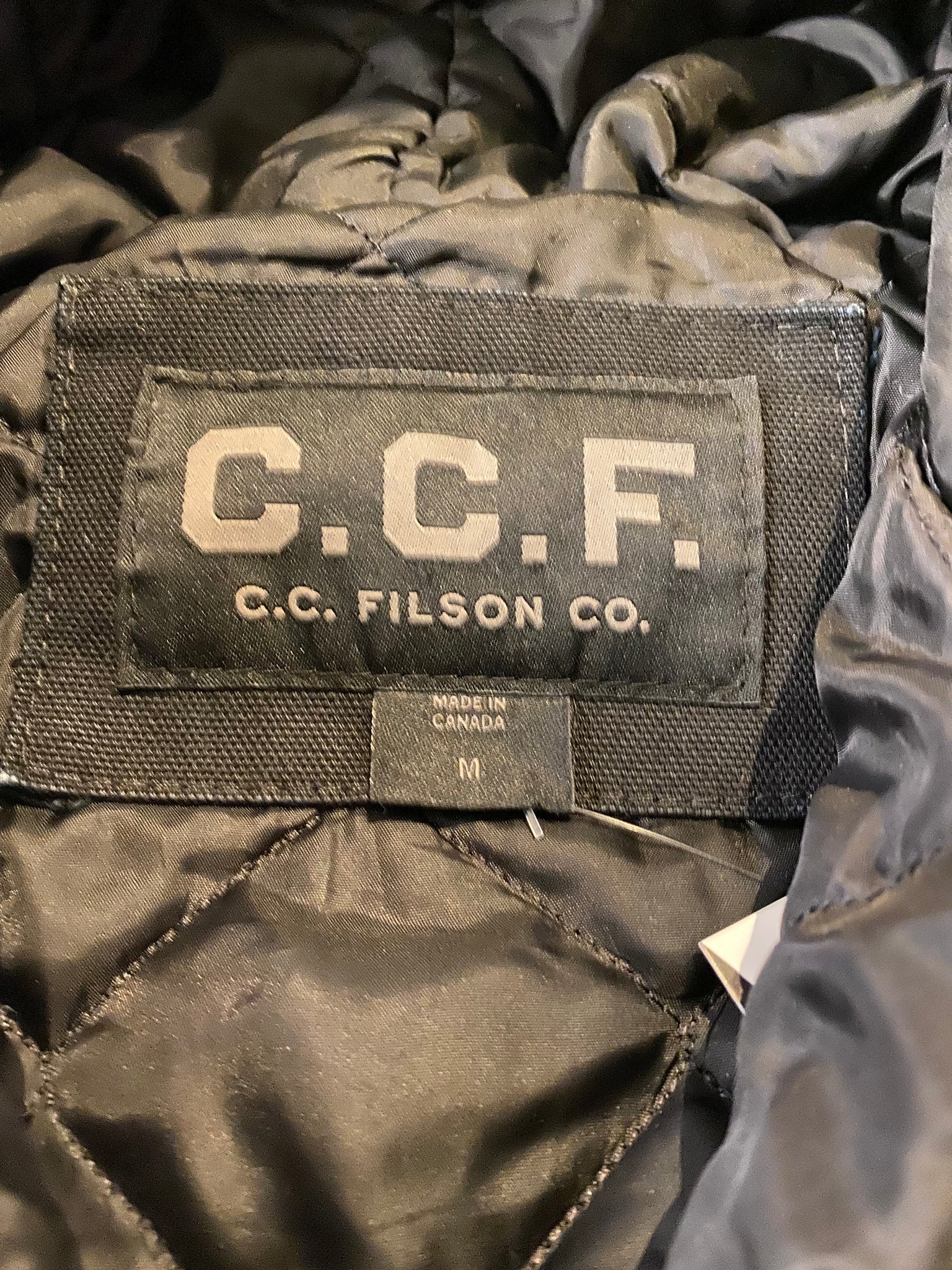 C.C Filson hooded work jacket / medium