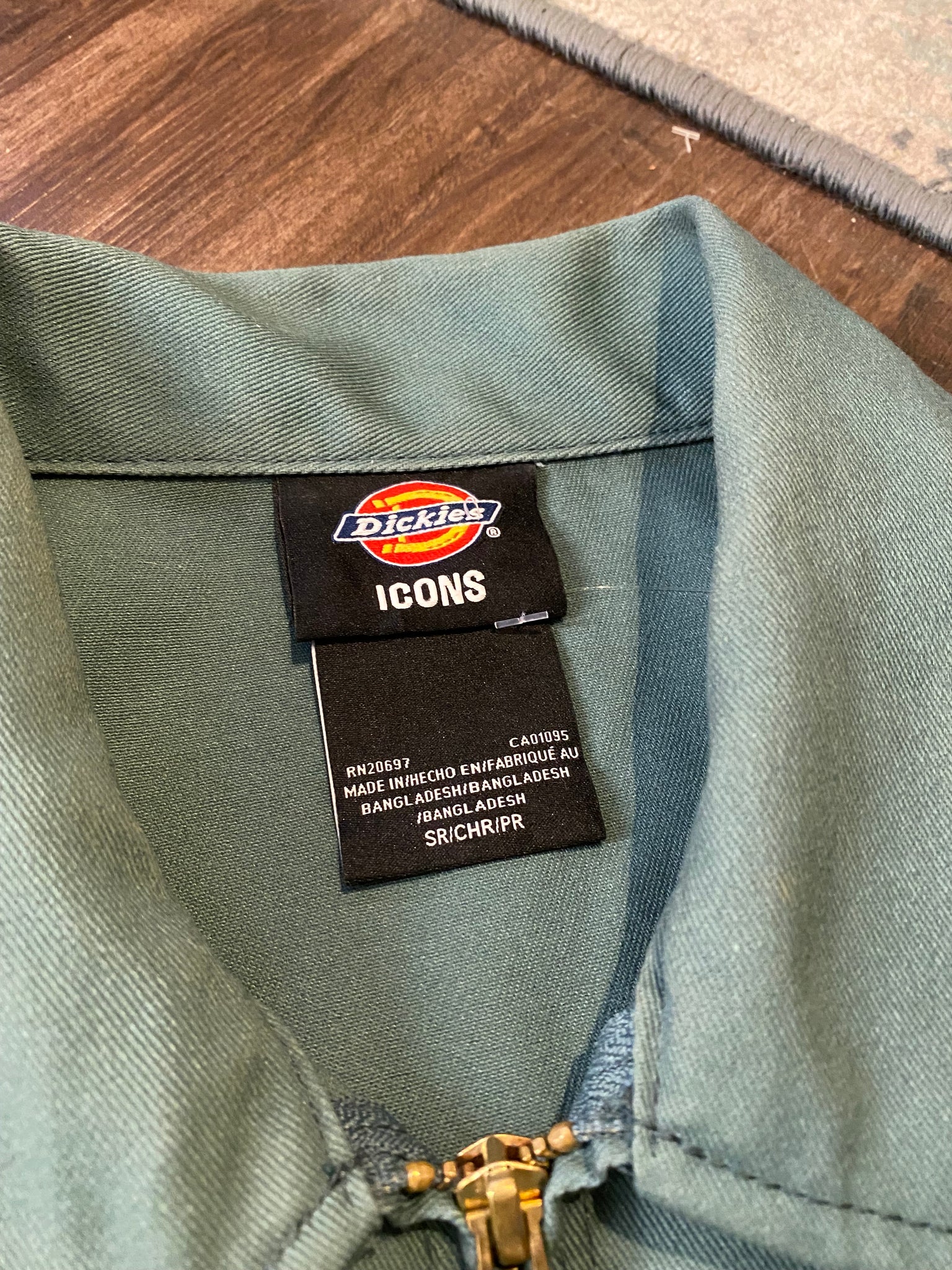 Dickies teal work jacket / small