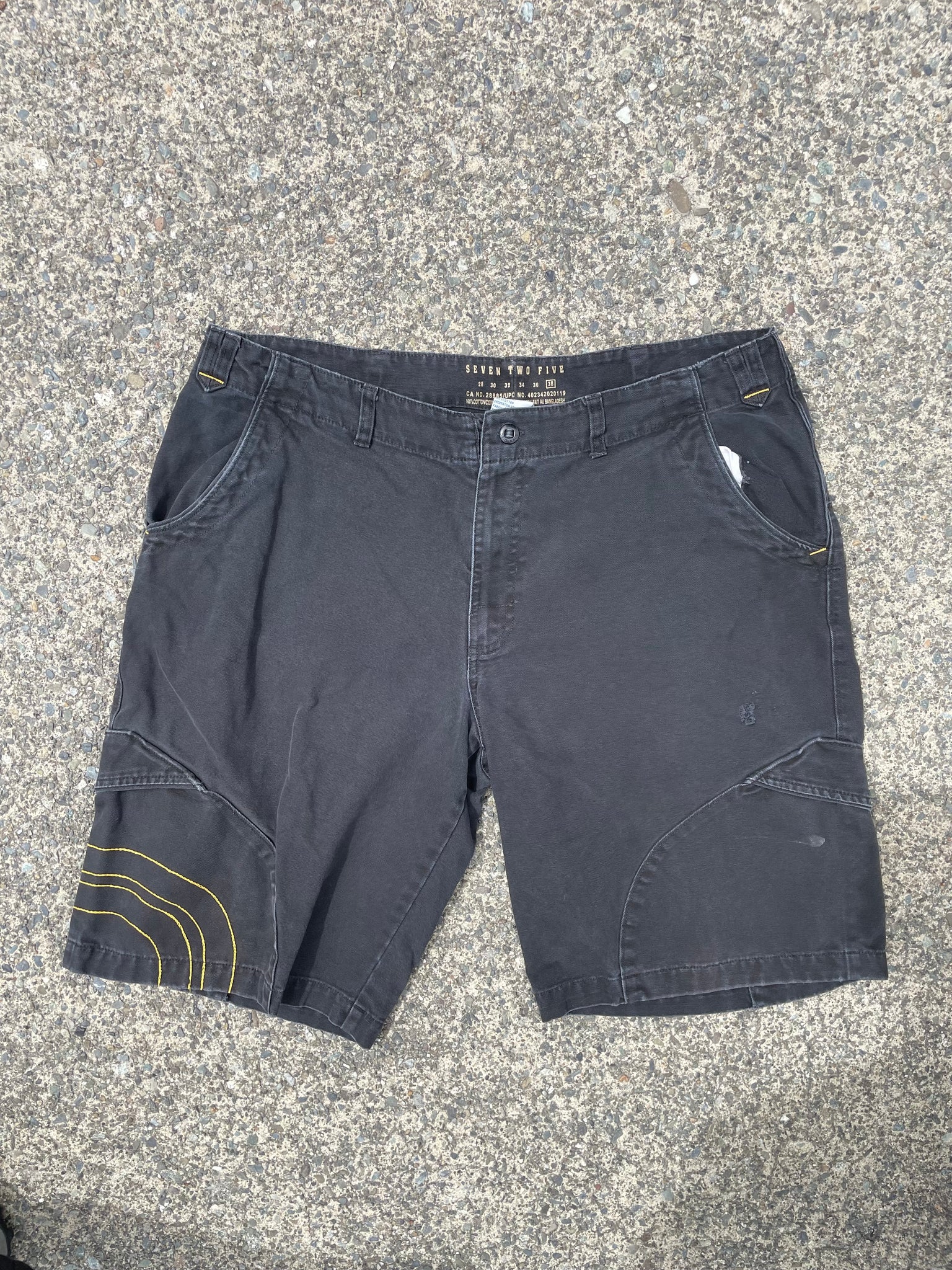 SEVEN TWO FIVE BLACK JORTS / 38