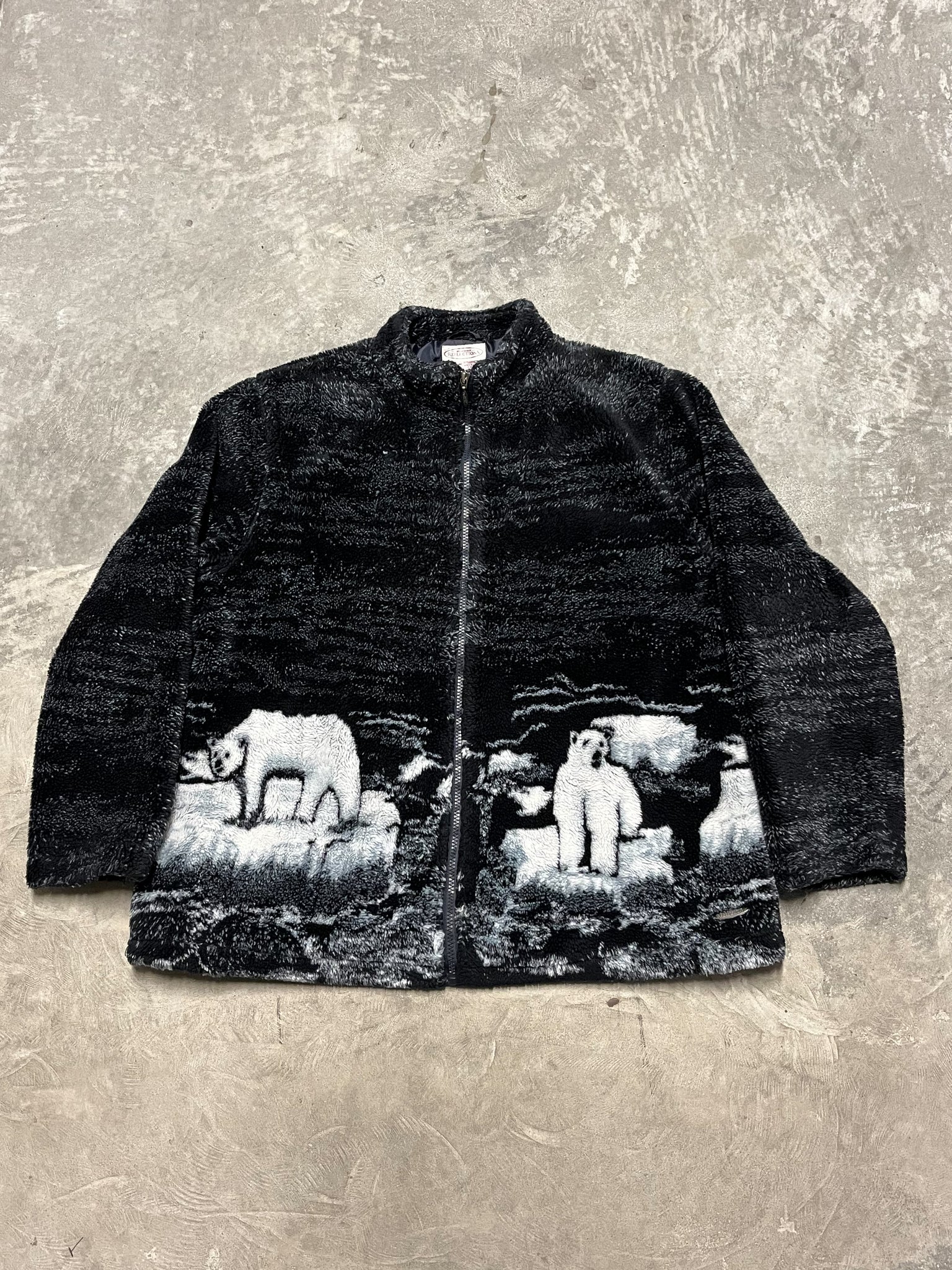 Northern Reflection Polar Bear AOP Fleece Jacket / XLARGE