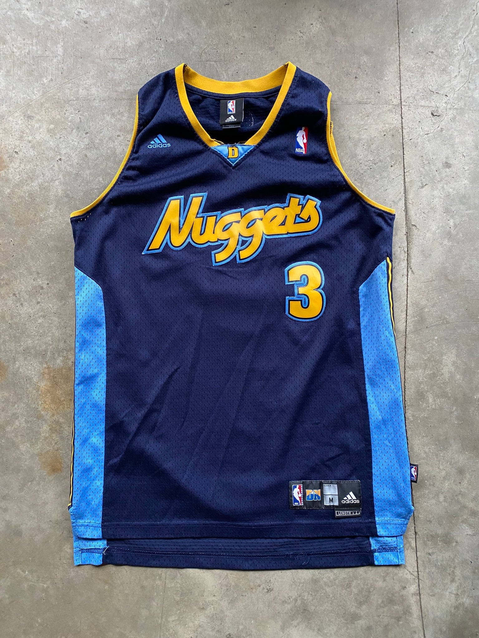 ADIDAS IVERSON NUGGETS JERSEY / MEDIUM