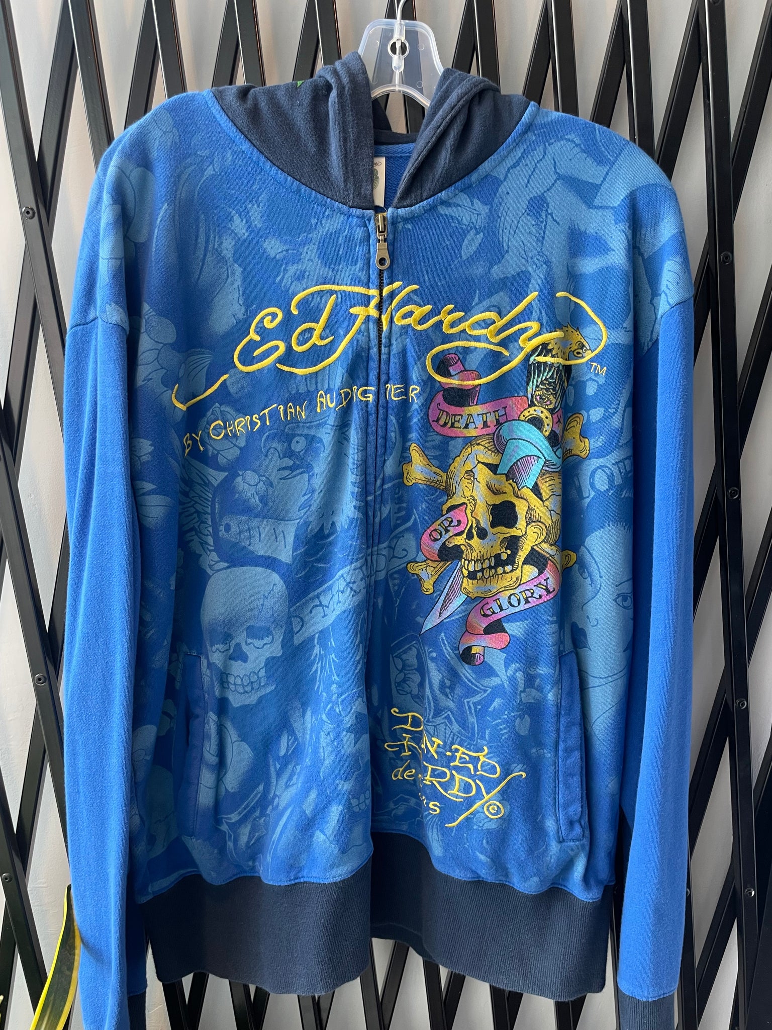 ED HARDY ALOHA HOODIE / XXLARGE