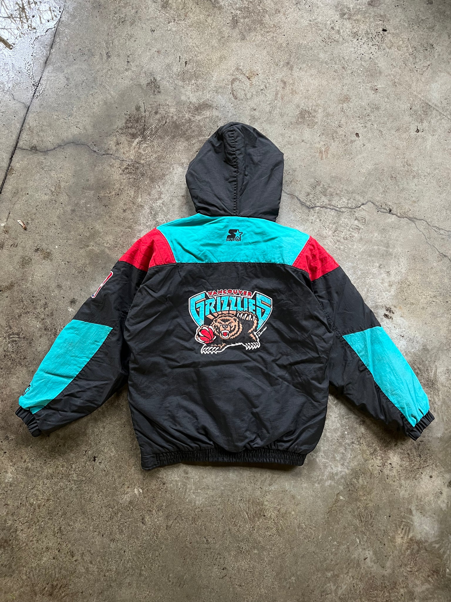 GRIZZLIES STARTER PULLOVER JACKET / LARGE