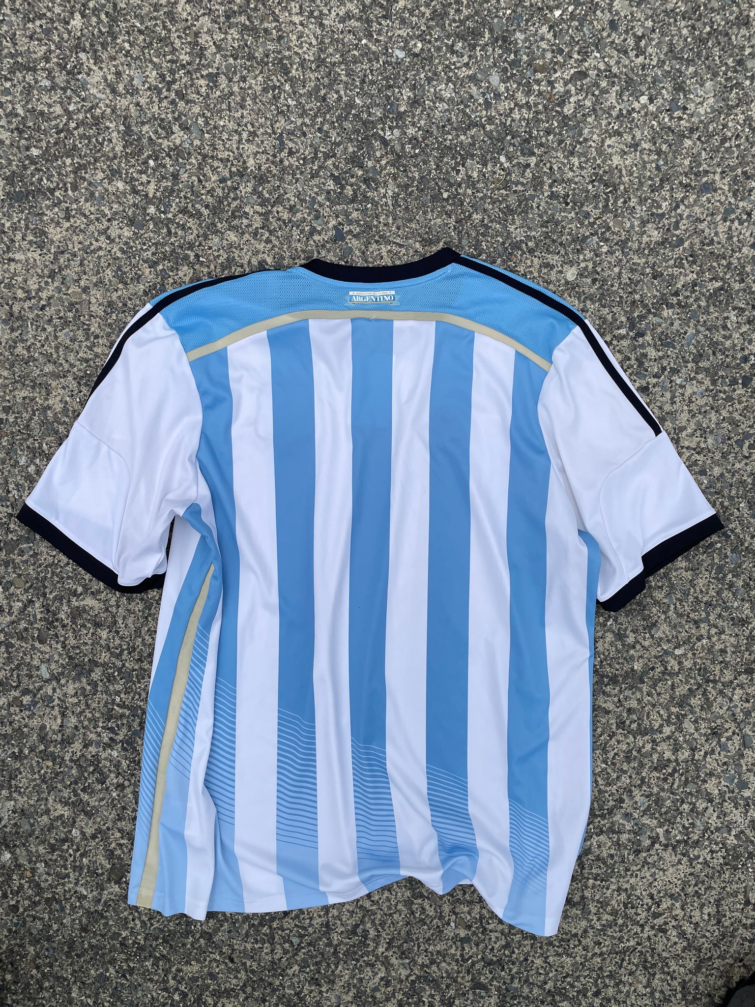 ADIDAS ARGENTINA SOCCER JERSEY / XXLARGE