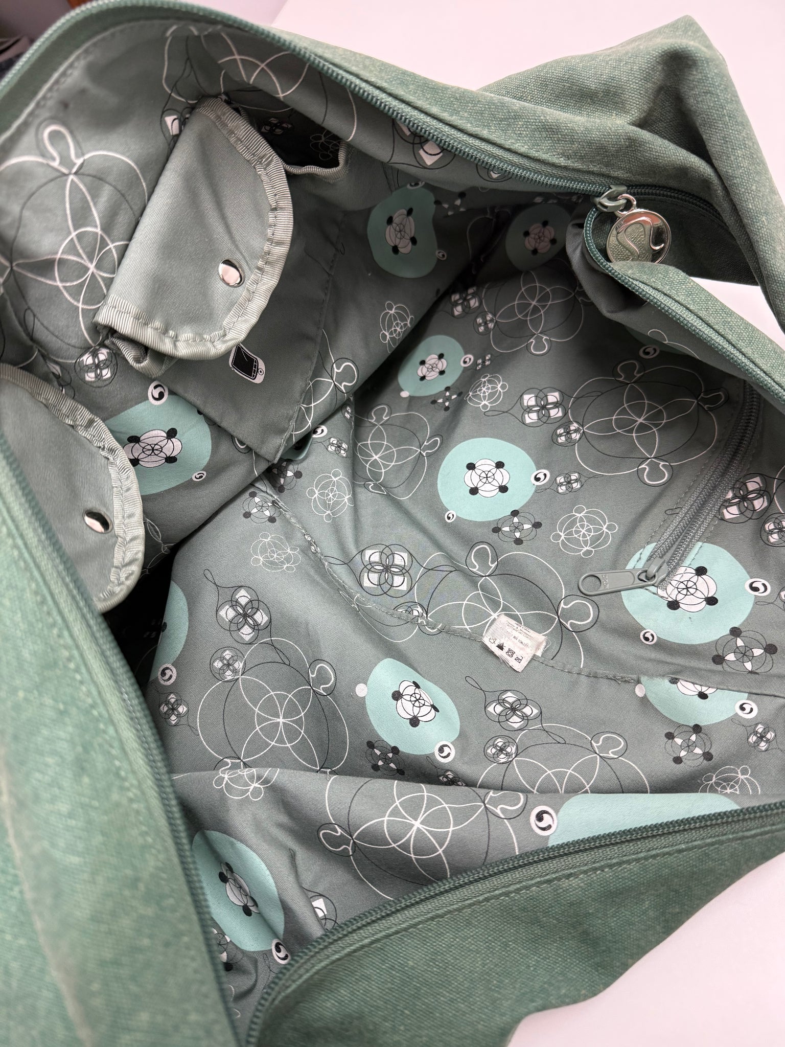 lululemon shoulder bag green side bag activewear 