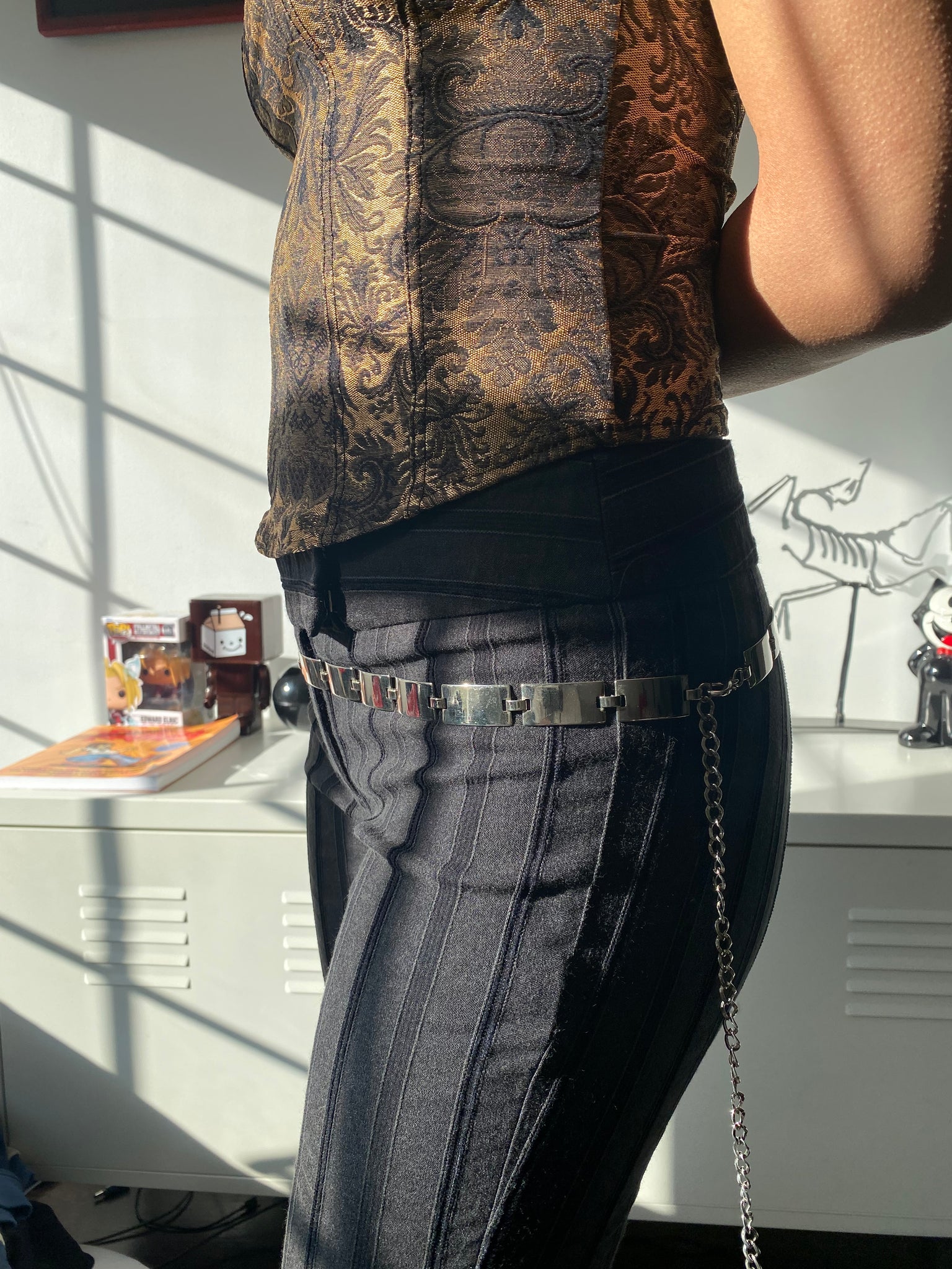 2000s metal accent belt