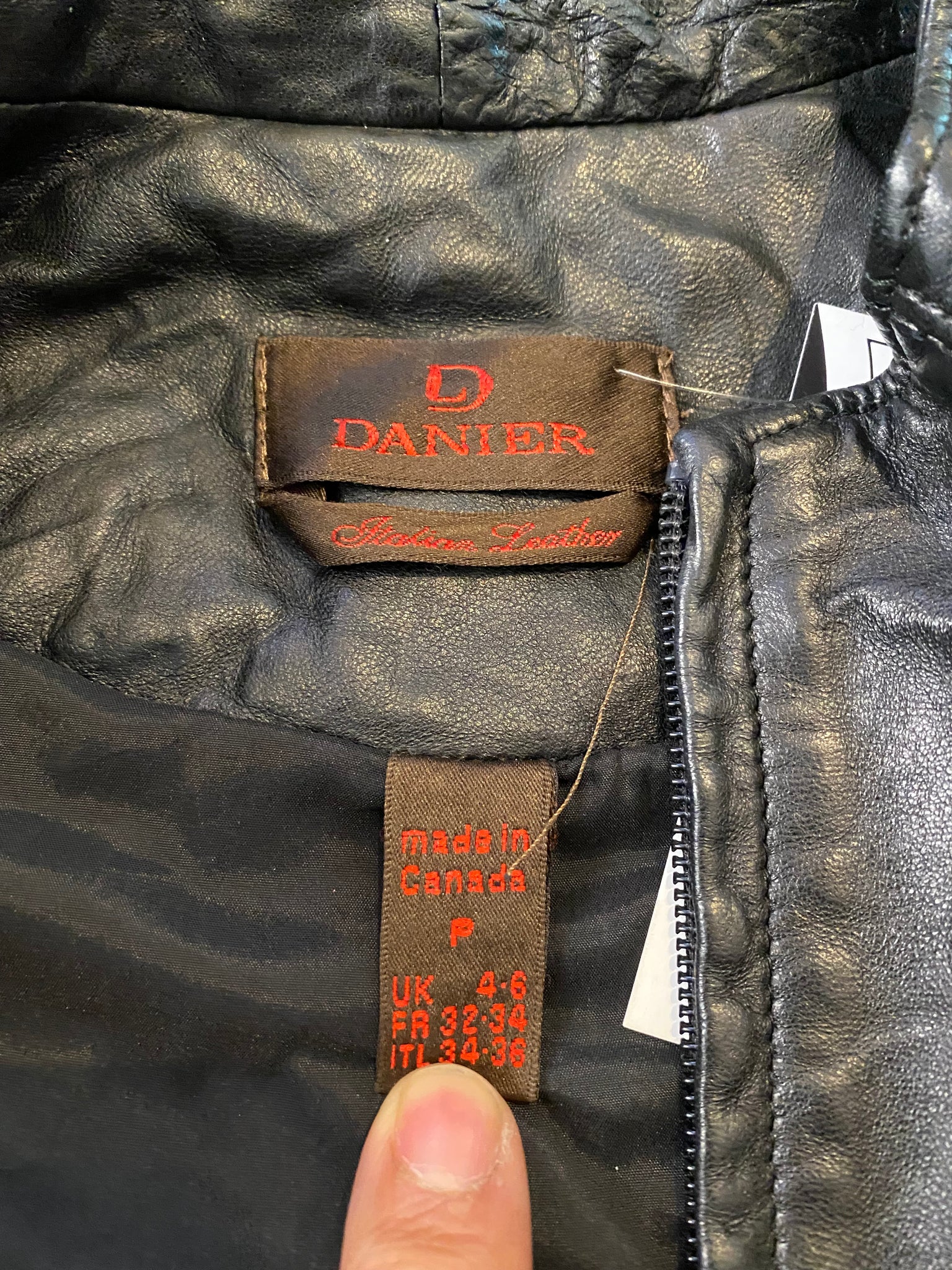 Danier leather motostyle jacket