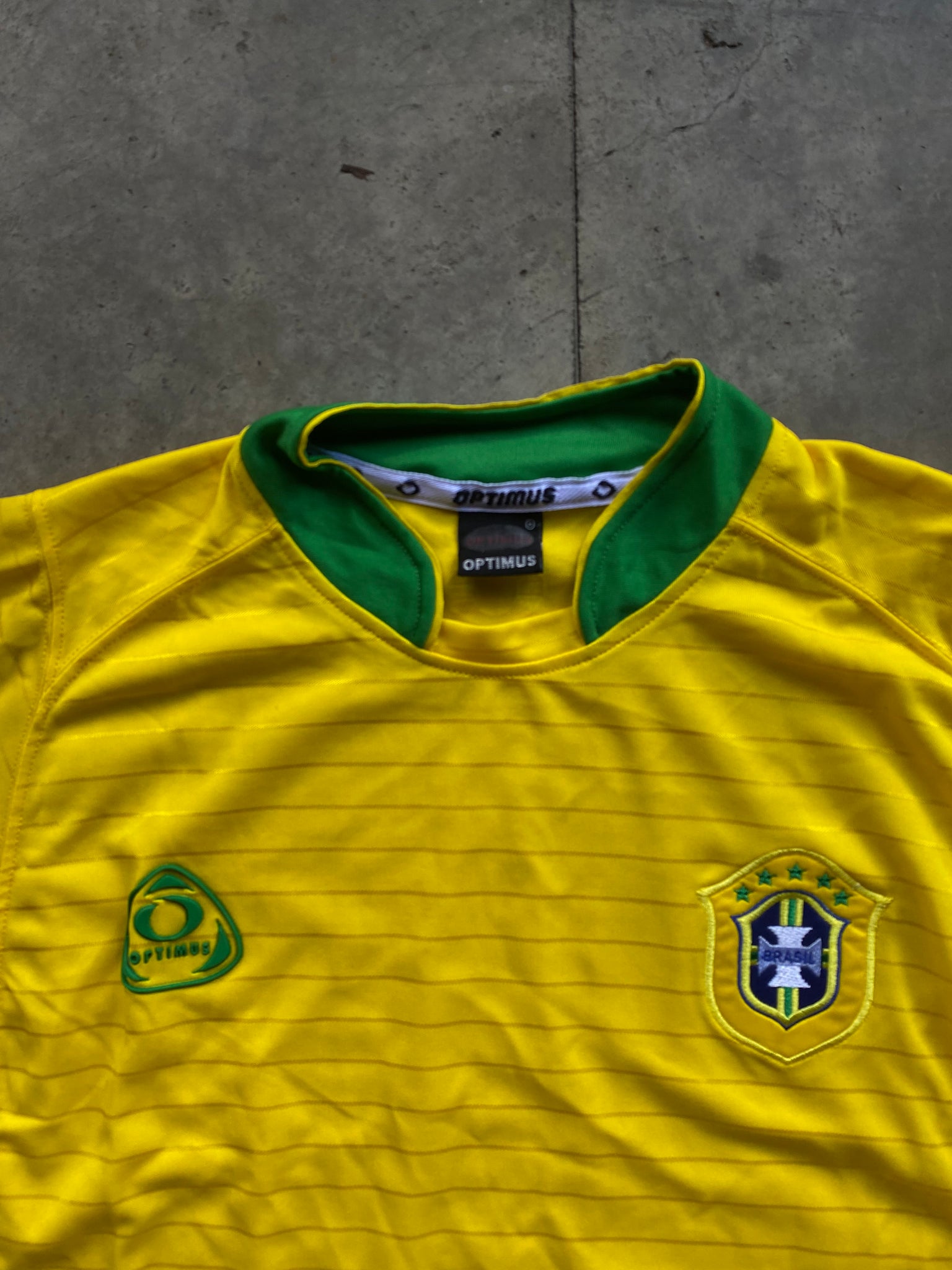 BRASIL SOCCER JERSEY BY OPTIMUS / MEDIUM