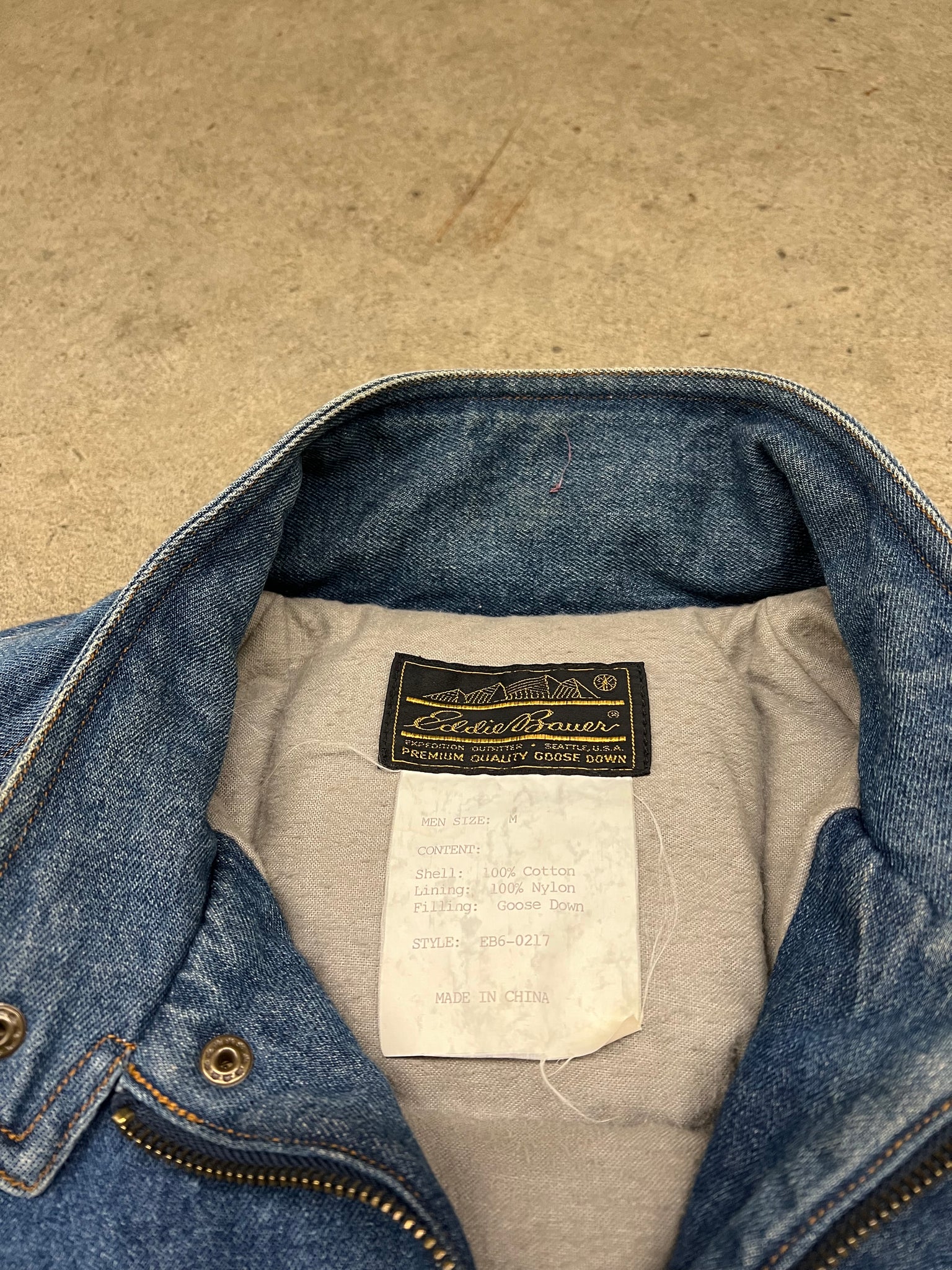 EDDIE BAUER DENIM JACKET / MEDIUM