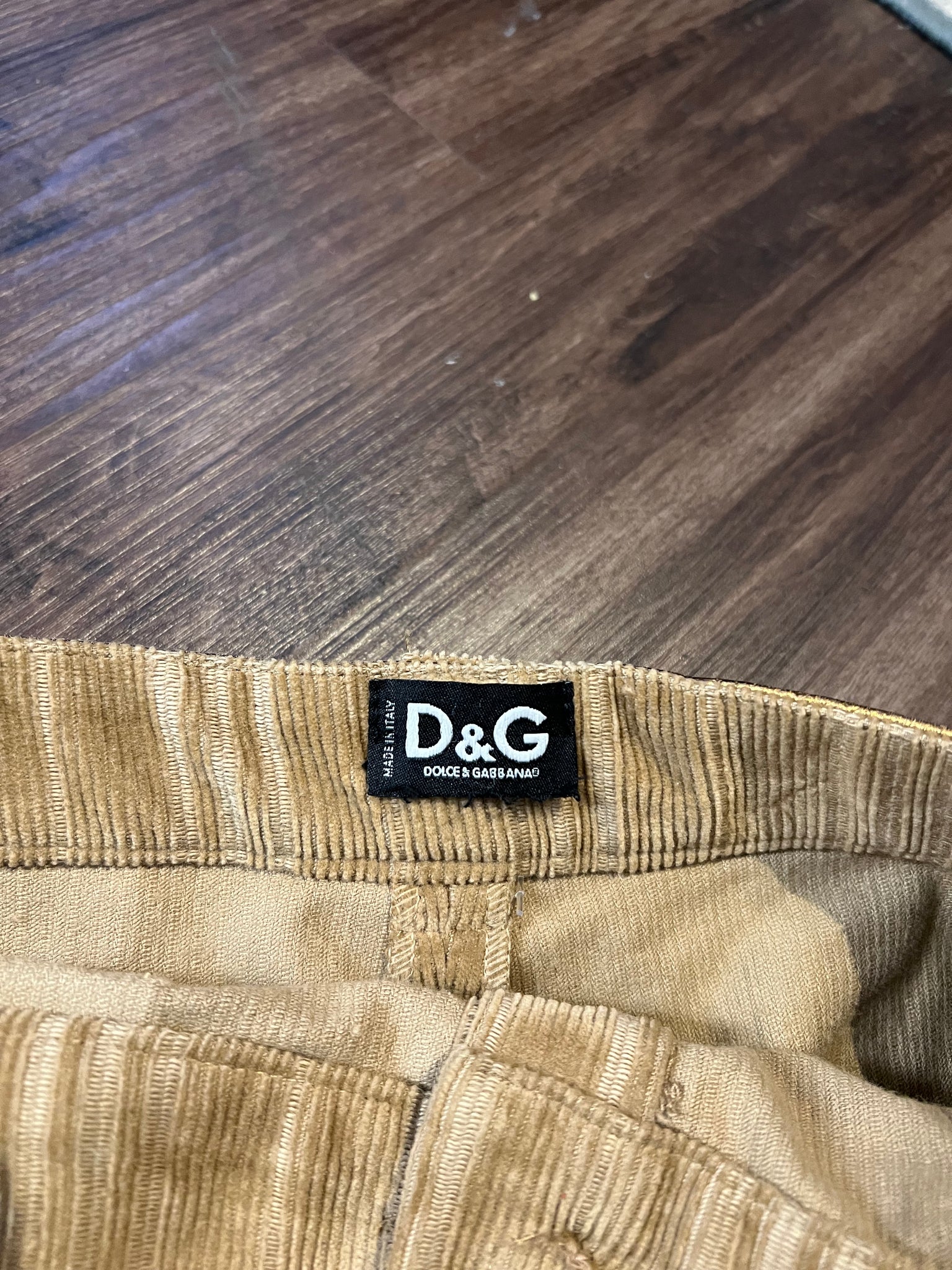 D&G Pleated Brown Skirt / 26