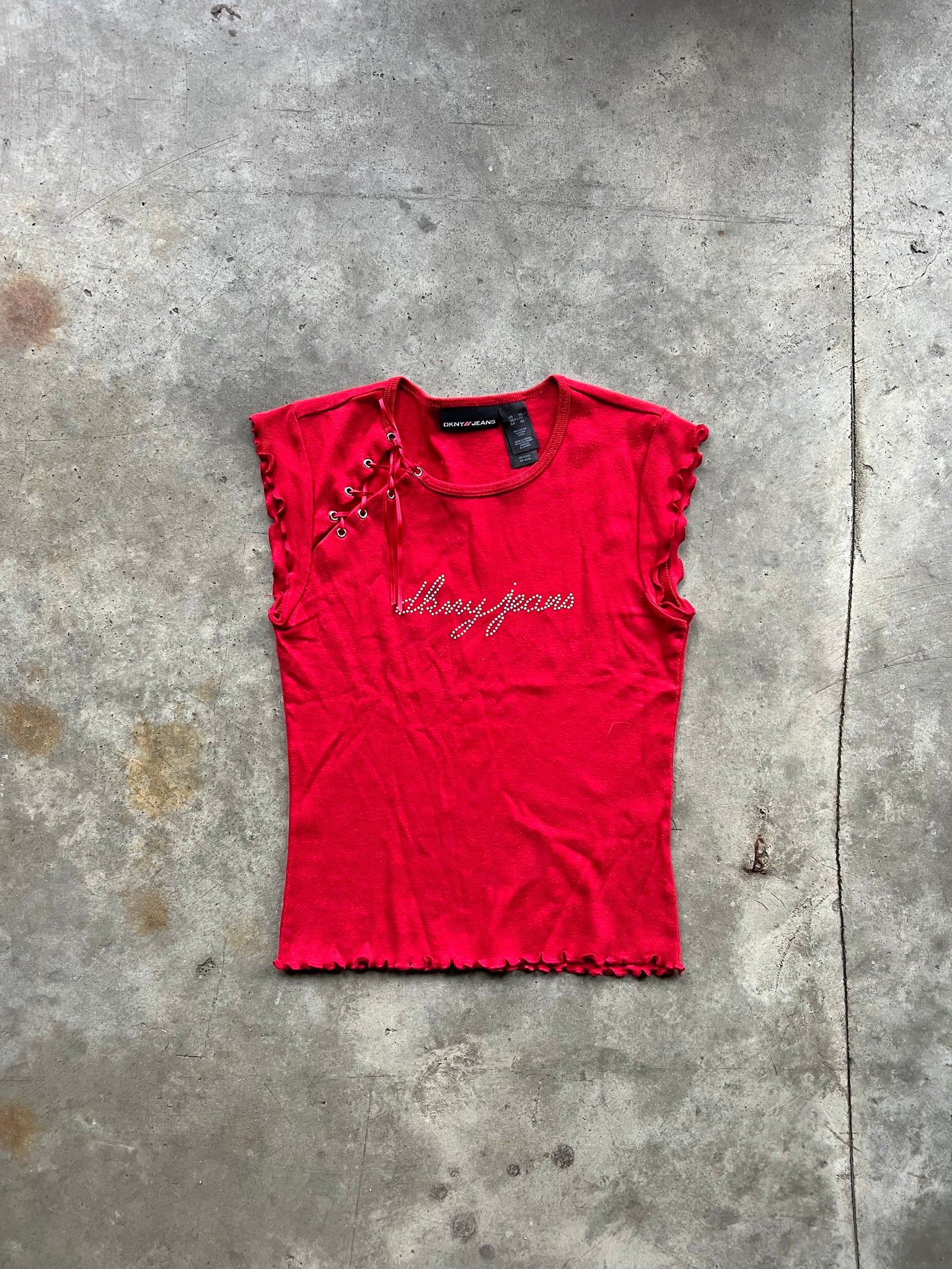 DKNY RED BABY TSHIRT / XSMALL