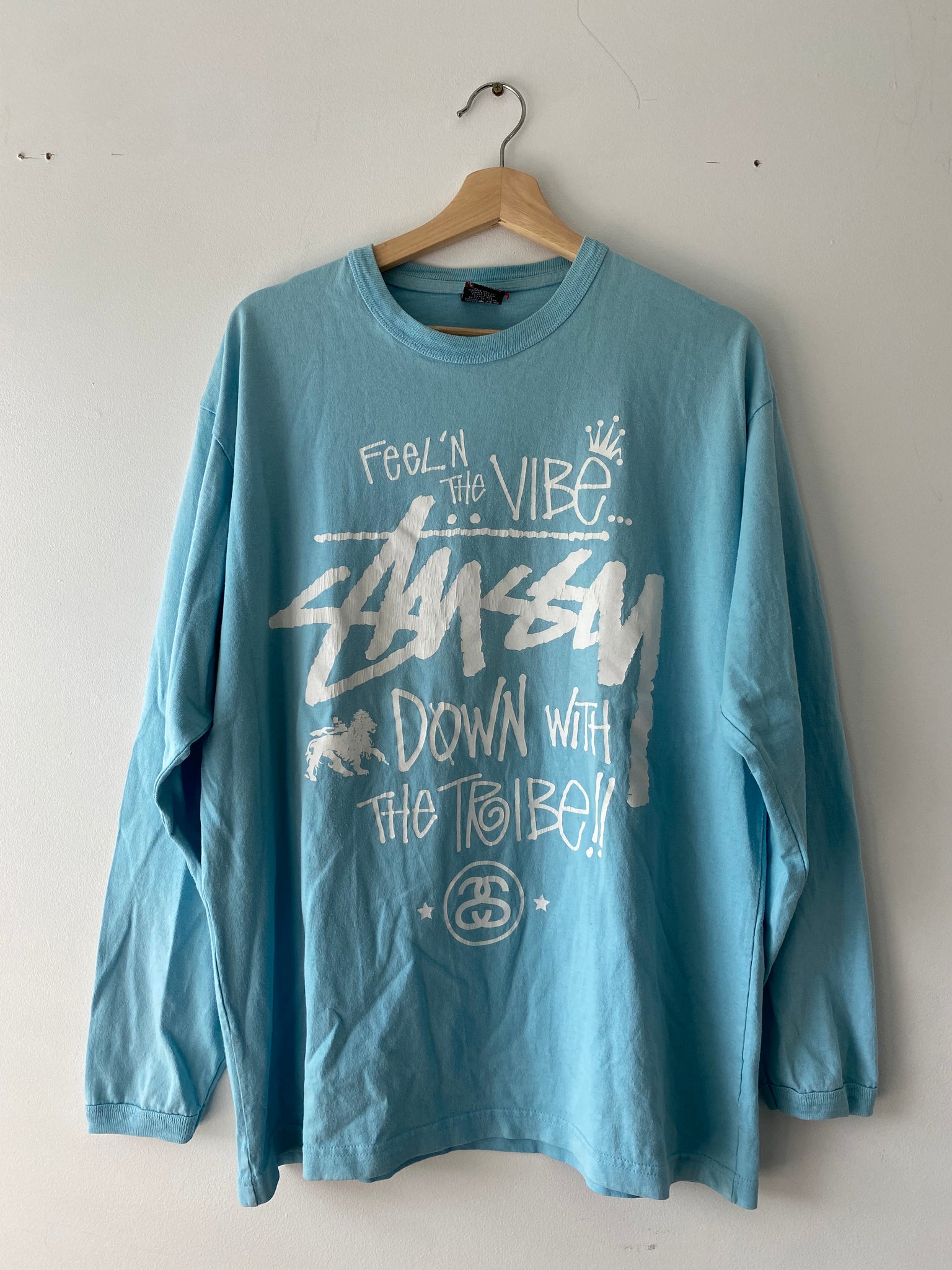 2000s STUSSY “FEEL’N THE VIBE” / LARGE