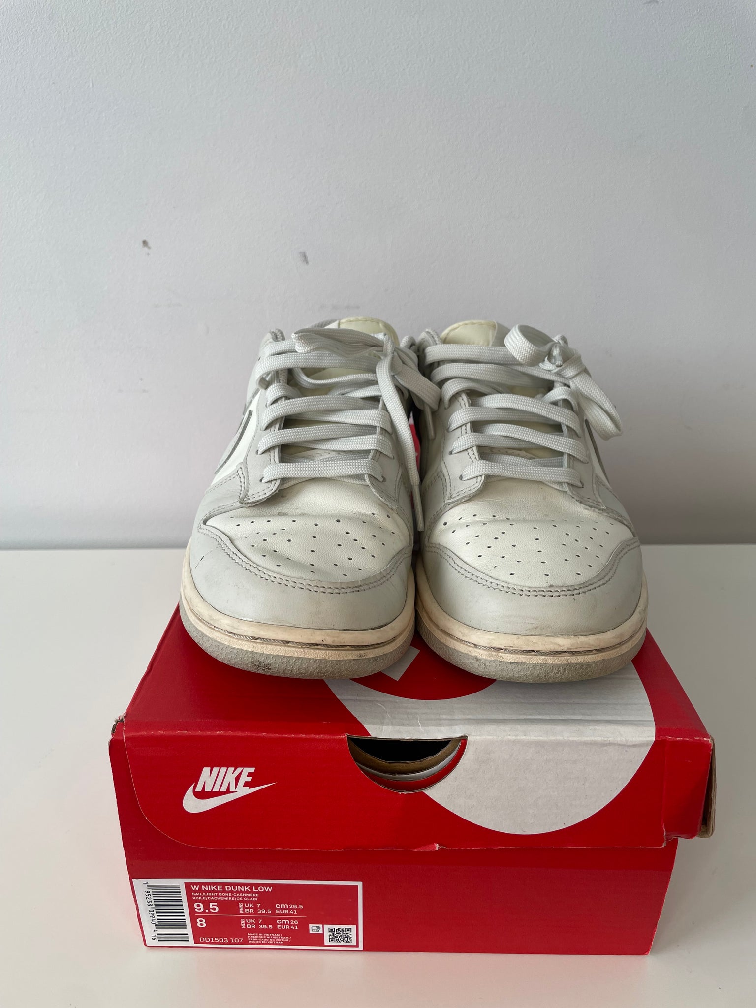 NIKE DUNK LOW SAIL “LIGHT BONE” / W9.5