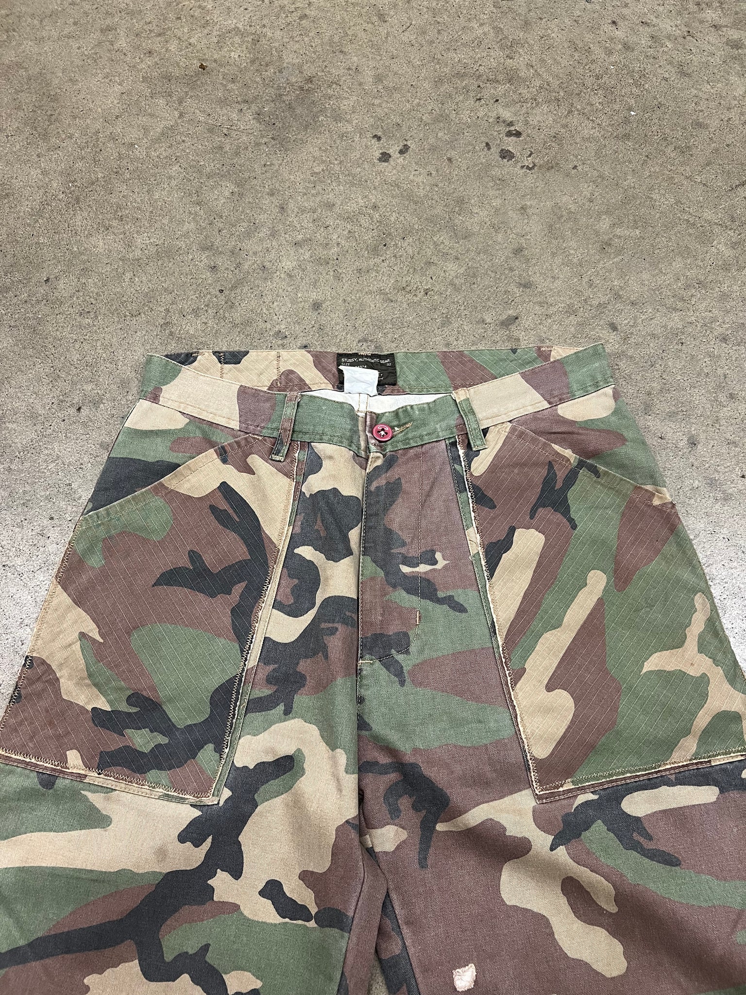 2000S STUSSY CAMO MILITARY PANTS / 32X30