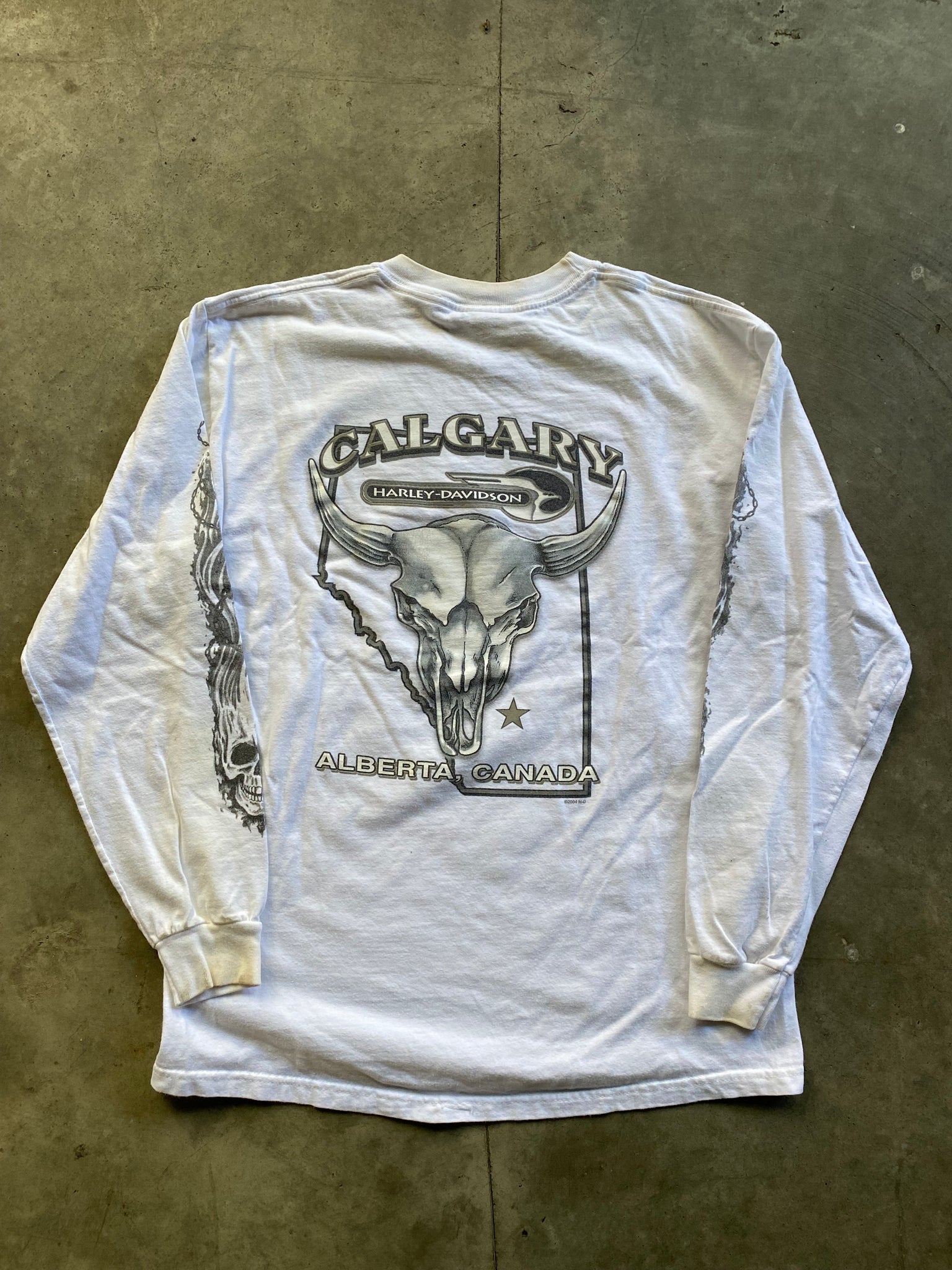 HARLEY SKULL LONGSLEEVE / MEDIUM