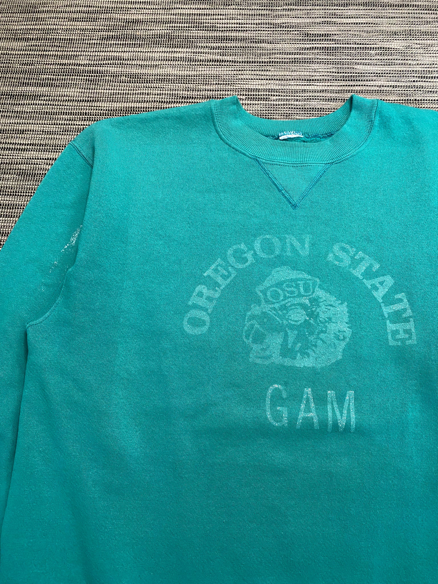 1980s OREGON STATE GAM CREWNECK / LARGE