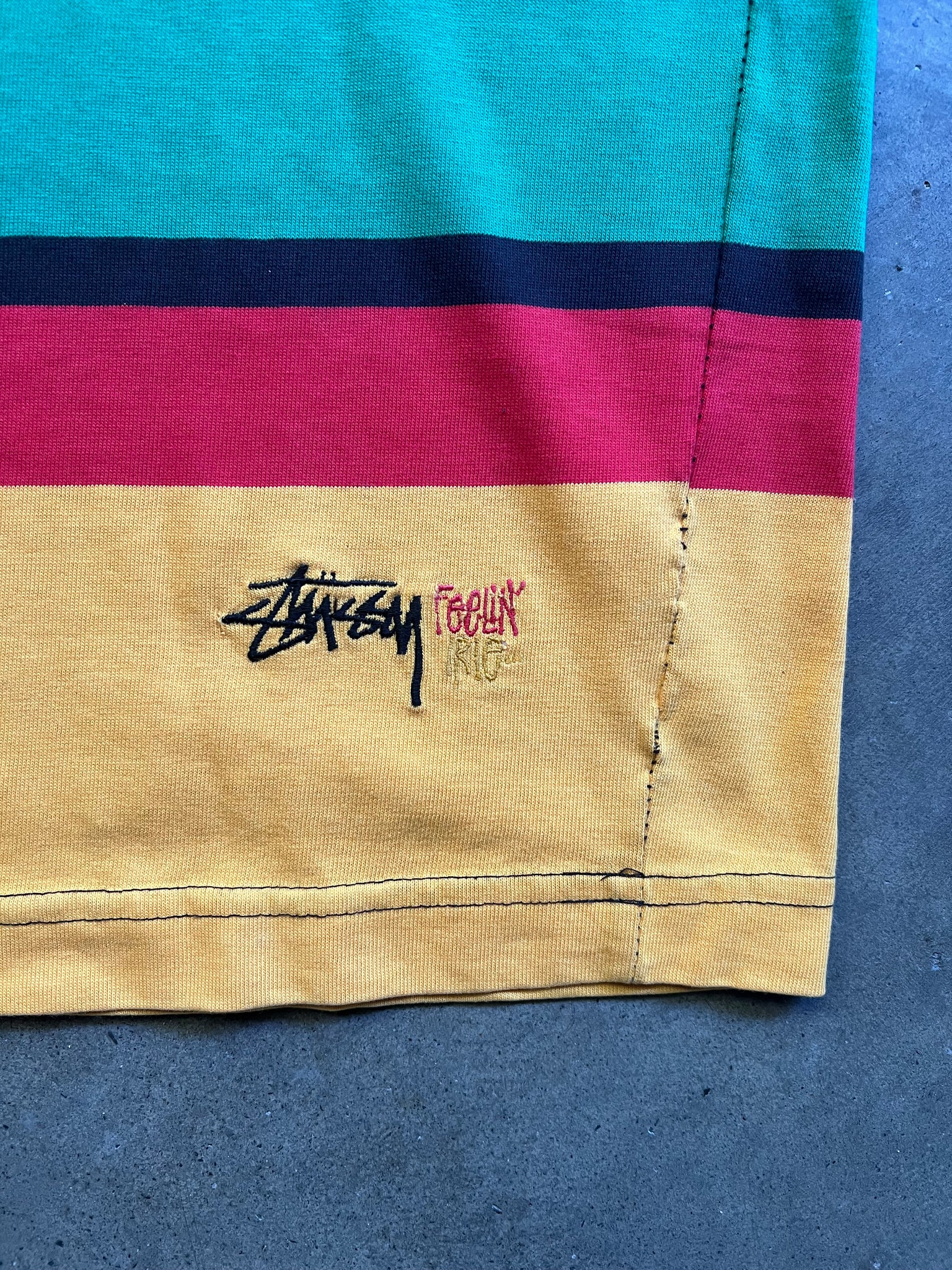 STUSSY 80s FEELING IRIE TSHIRT / XLARGE