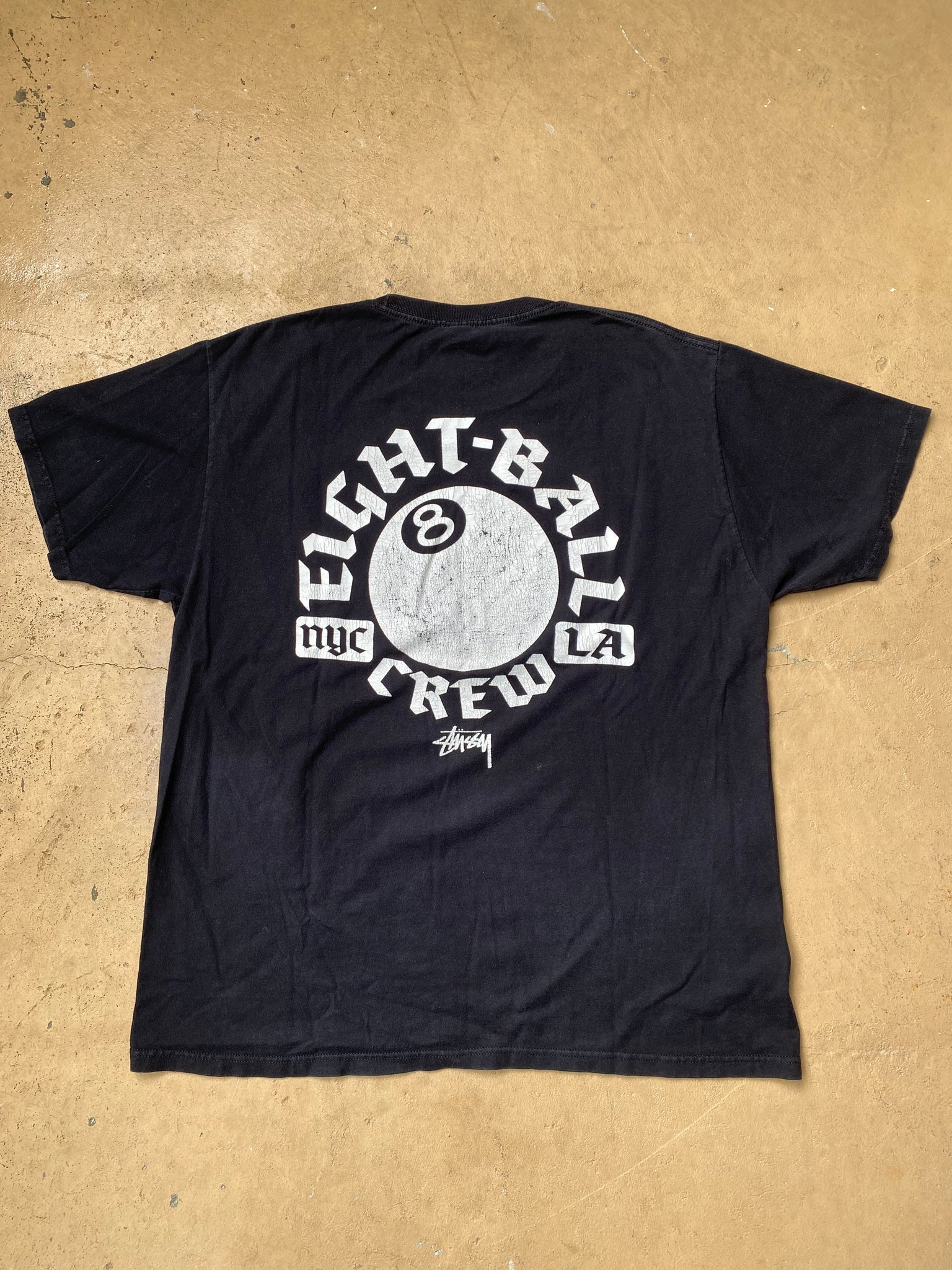 STUSSY 8BALL TSHIRT / LARGE