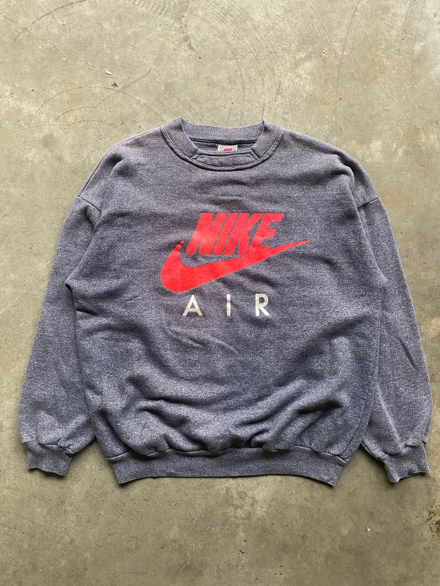 1990S NIKE AIR GREY CREWNECK / MEDIUM