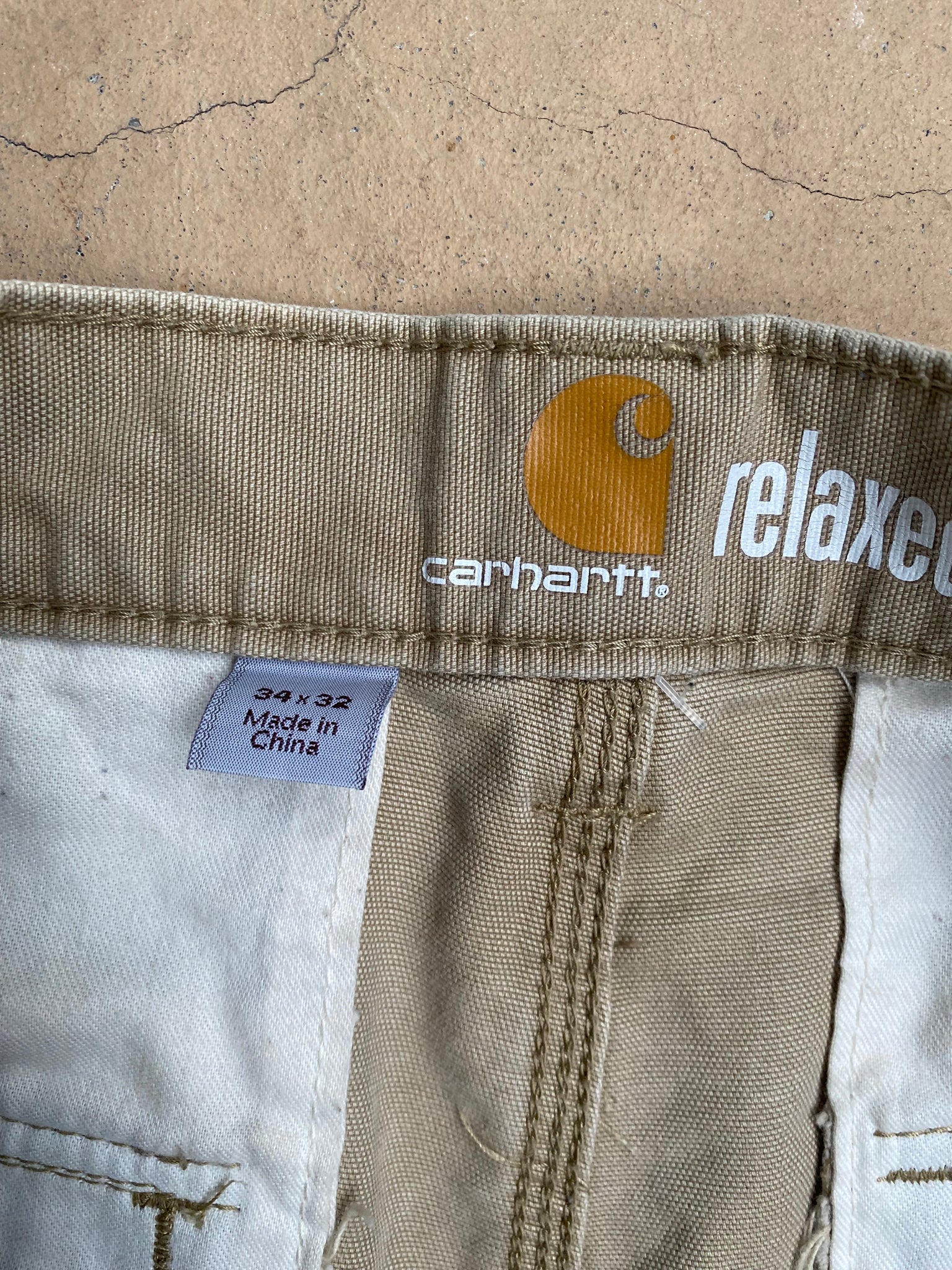 CARHARTT RELAXED FIT CARGO PANTS / 34X32