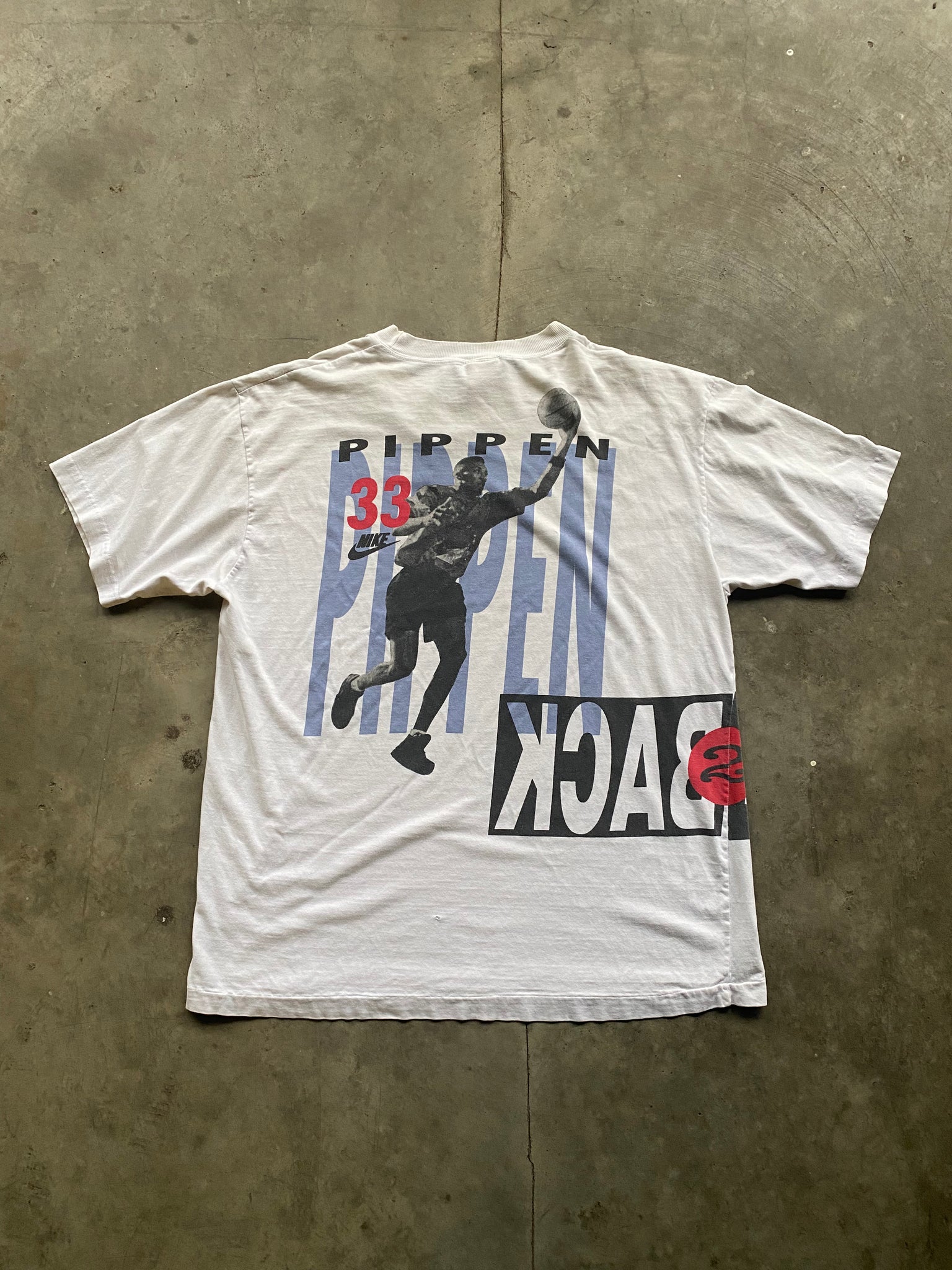 1990s JORDAN & PIPPEN BACK 2 BACK TEE / XLARGE