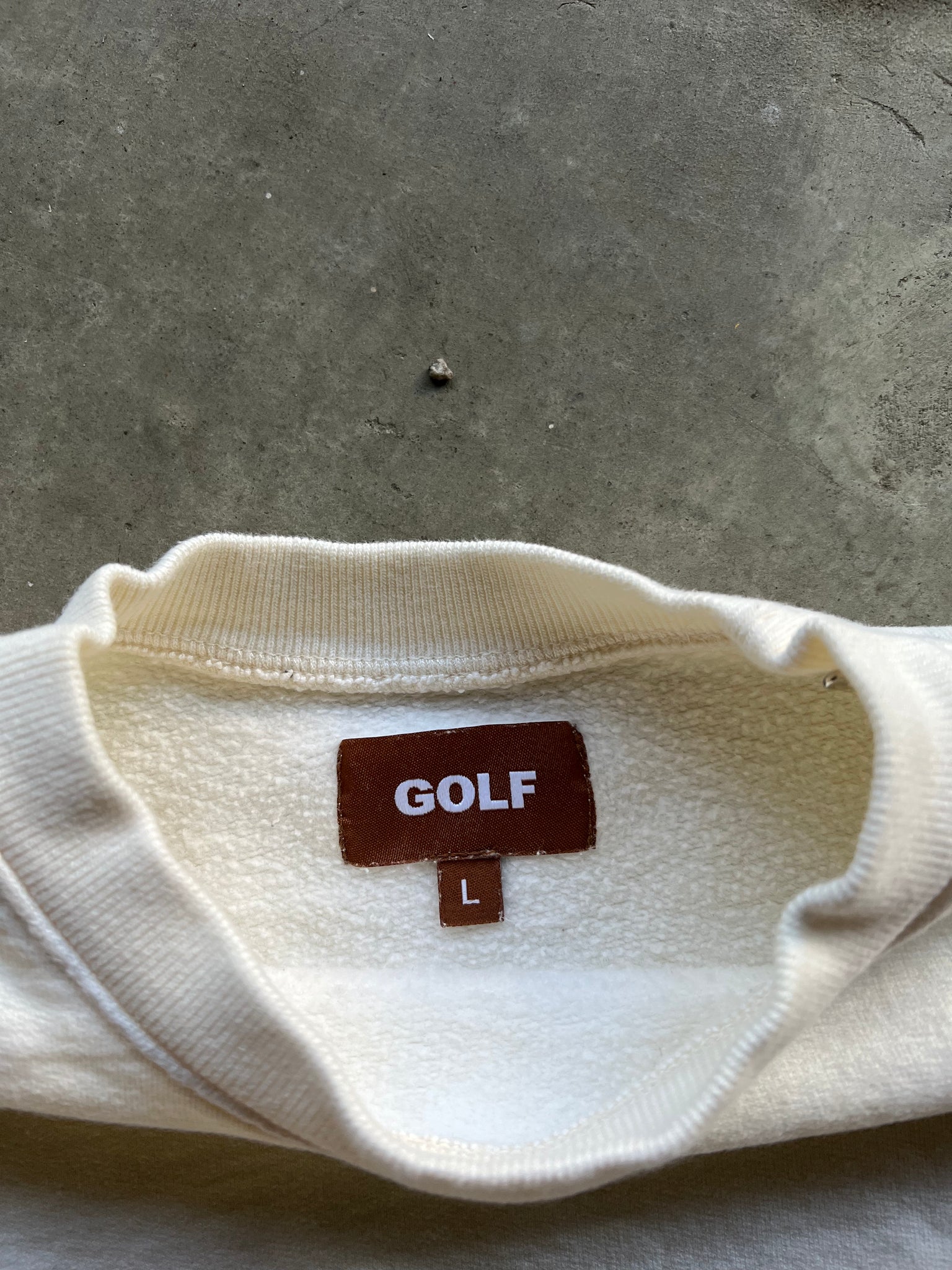 GOLF CREAM CREWNECK / LARGE